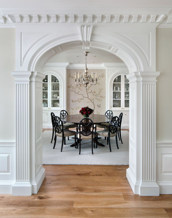 Wallpaper #qJy34JIBZHQxiYara7ci44 Crown Moulding Dominates This Updated Neoclassical American Federal