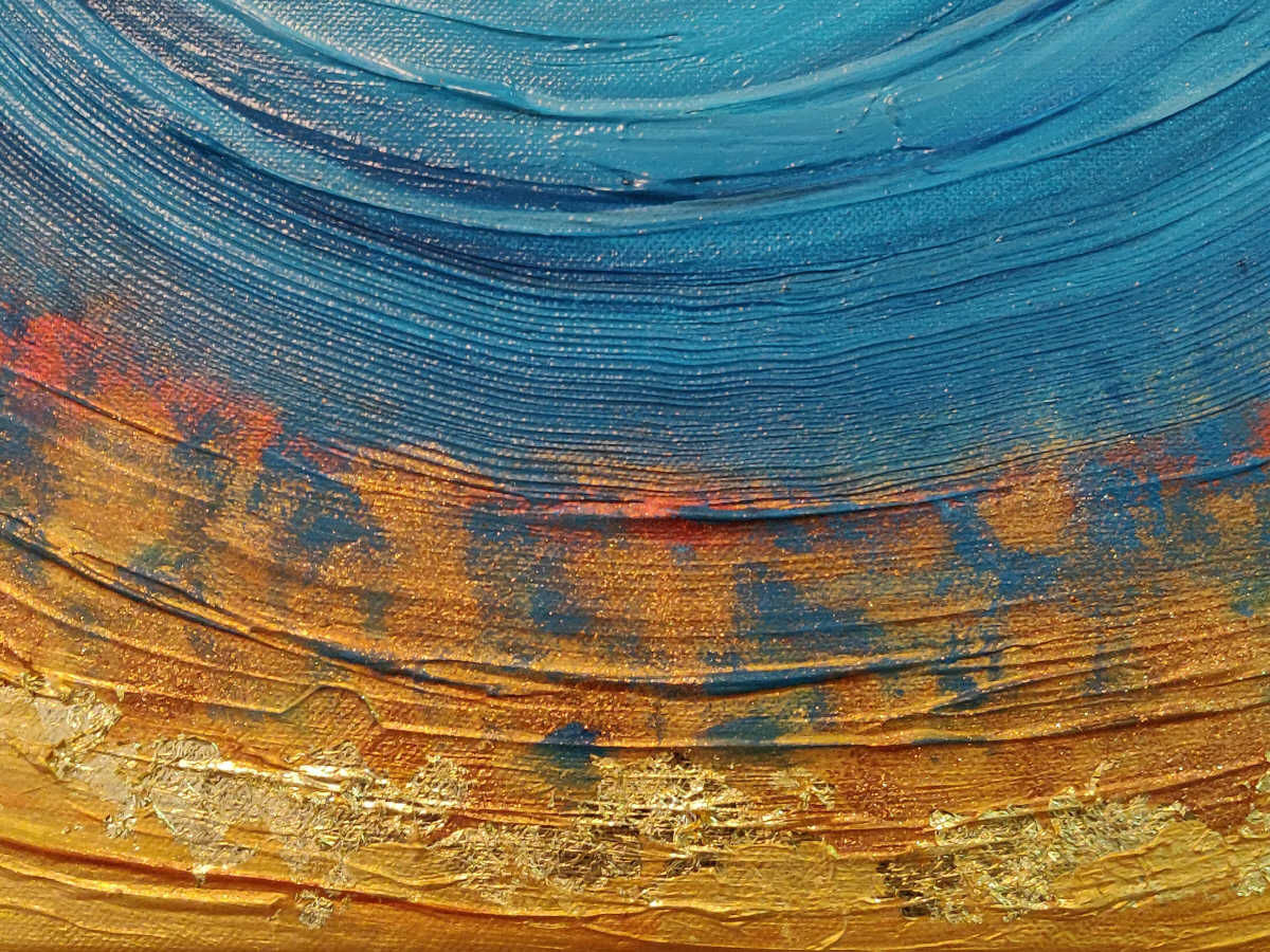 Wallpaper #52dQ-5IBSpphPi3-YpO8348 Abstract Acrylic Painting on Canvas Circle of Life Imagicart