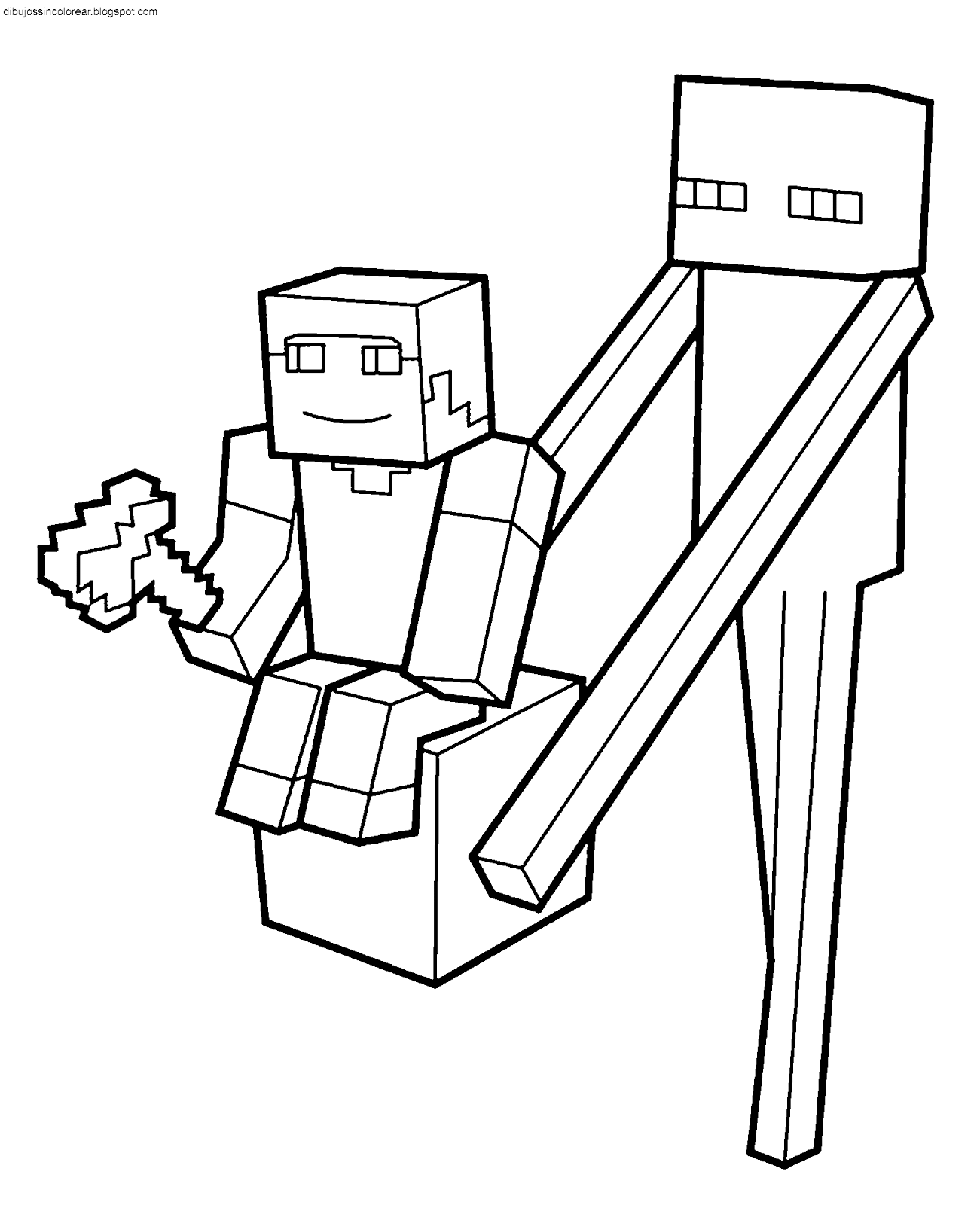 Wallpaper #7GeF9JIBSpphPi3-s3pZ139 Dibujos Sin Colorear Dibujos De Minecraft Para Colorear Parte 2