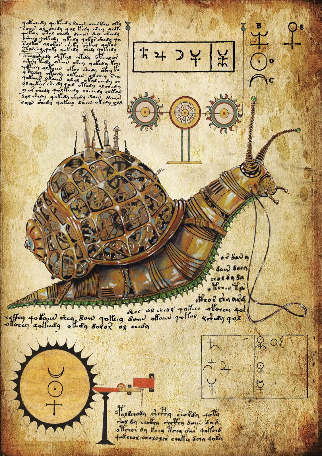 Wallpaper #7DE0NZMB5zzyi_yYk1WD114 Kissevestudio Steampunk Animals