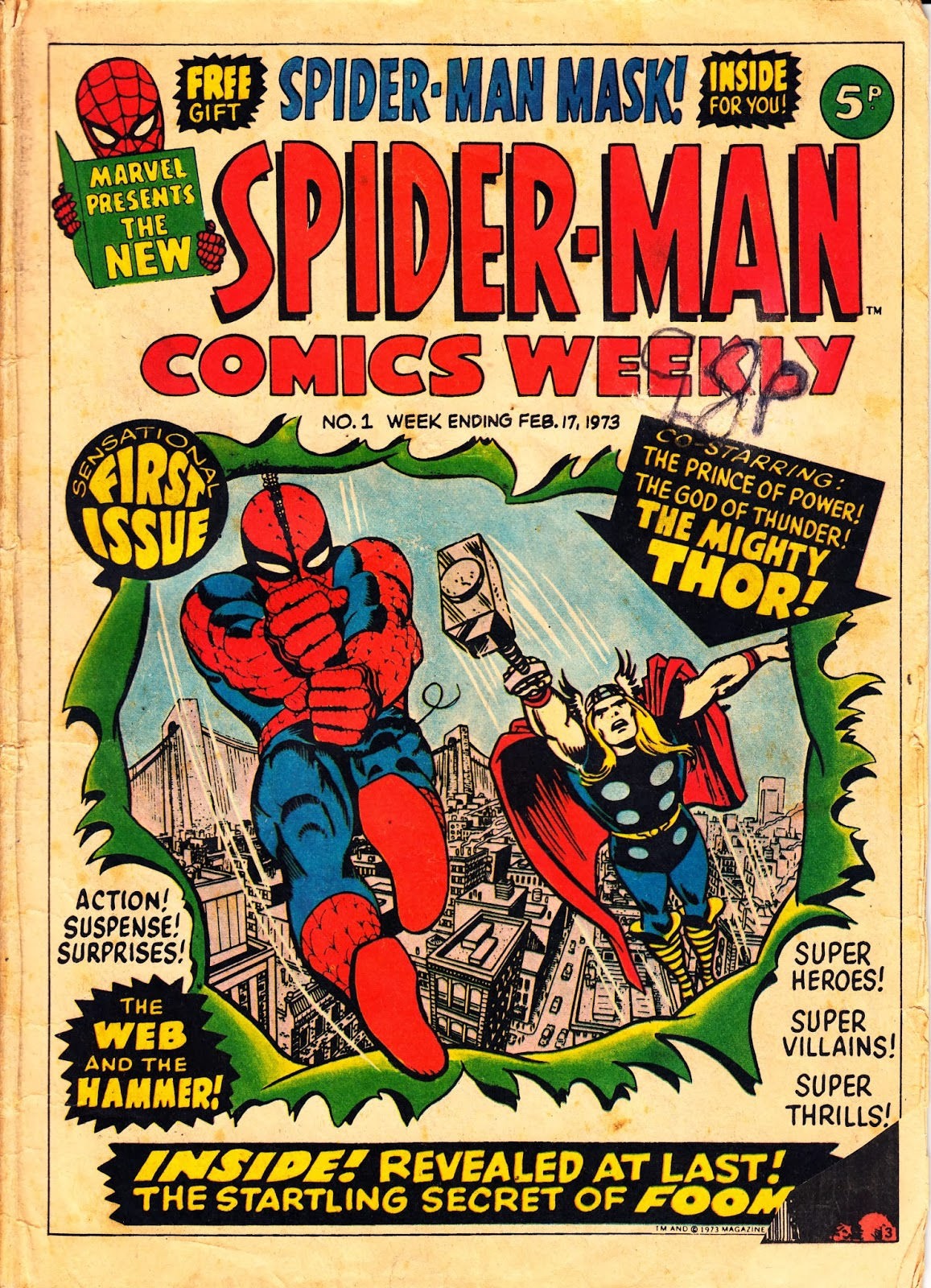 Wallpaper #cBkHBY8BtGB6xQ78GlBT15 Starlogged Geek Media Again 1973 Spider Man Comics Weekly Issue 1