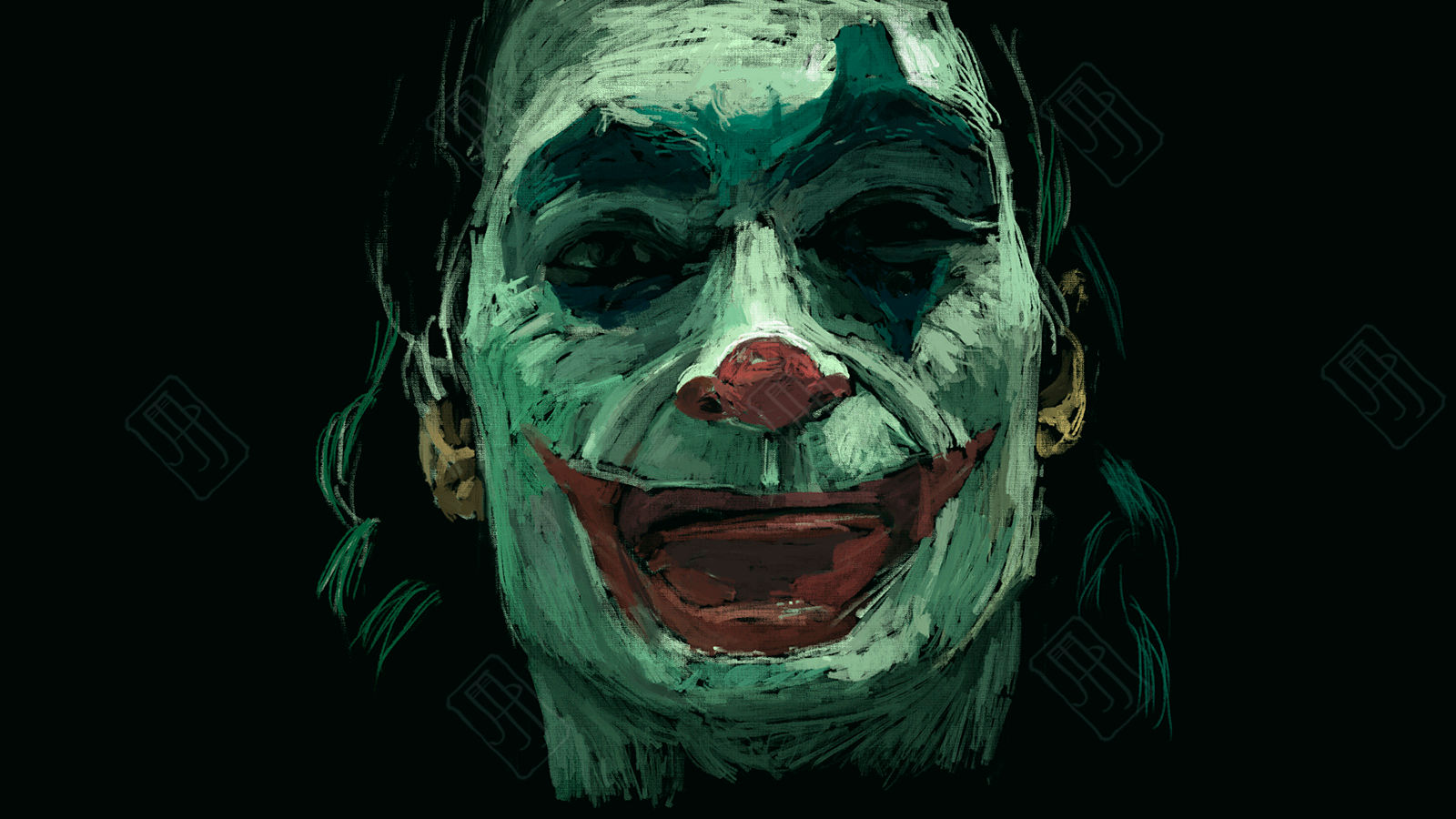 Wallpaper #-AOVYpMBpyOg8YnE-tJa133 Digital Painting 103 Joaquin Phoenix Joker Michele Petrelli