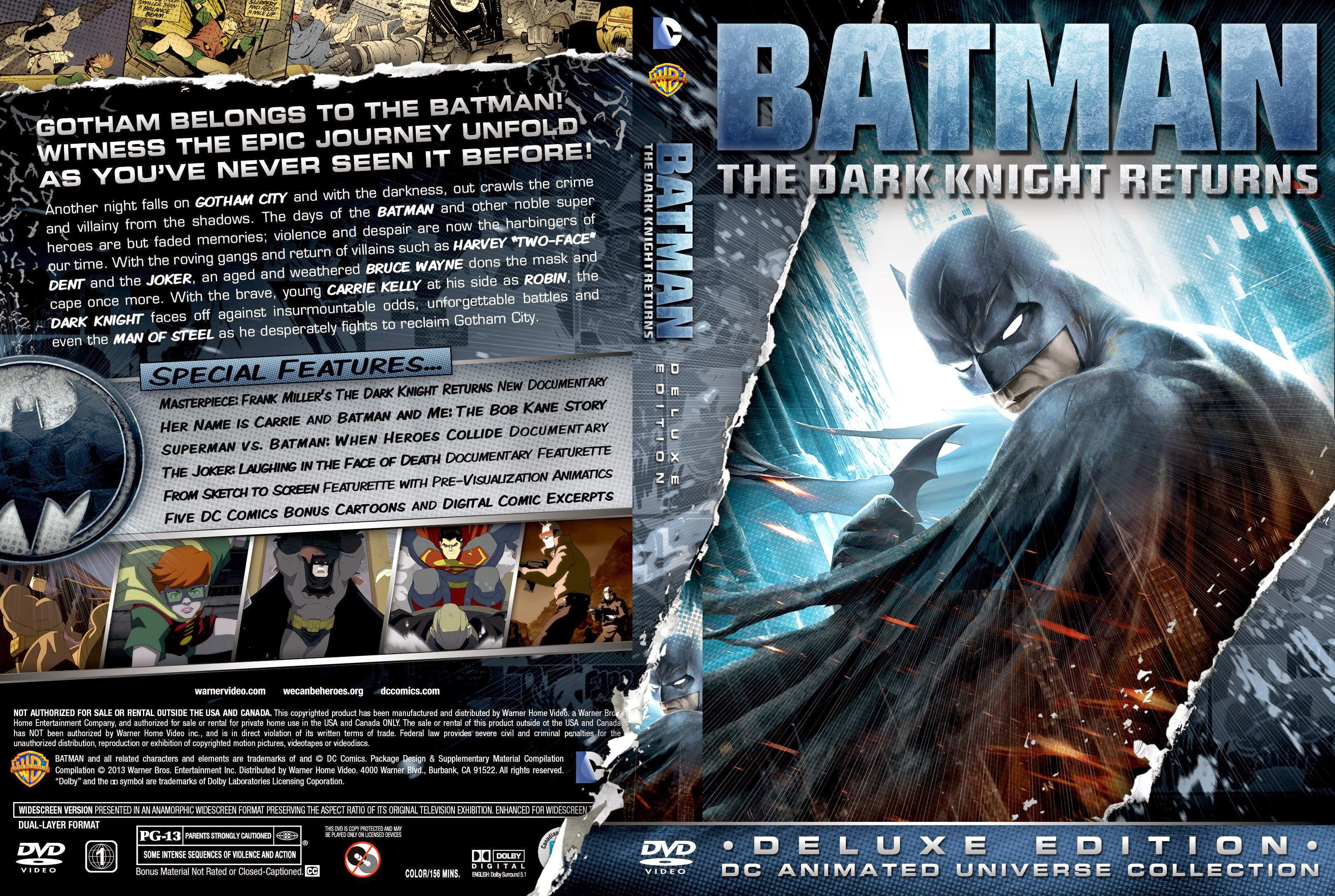 Wallpaper #MmjgIpMBSpphPi3-hzR574 Capa Dvd Batman the Dark Knight Returns Deluxe Edition Dvd Cover