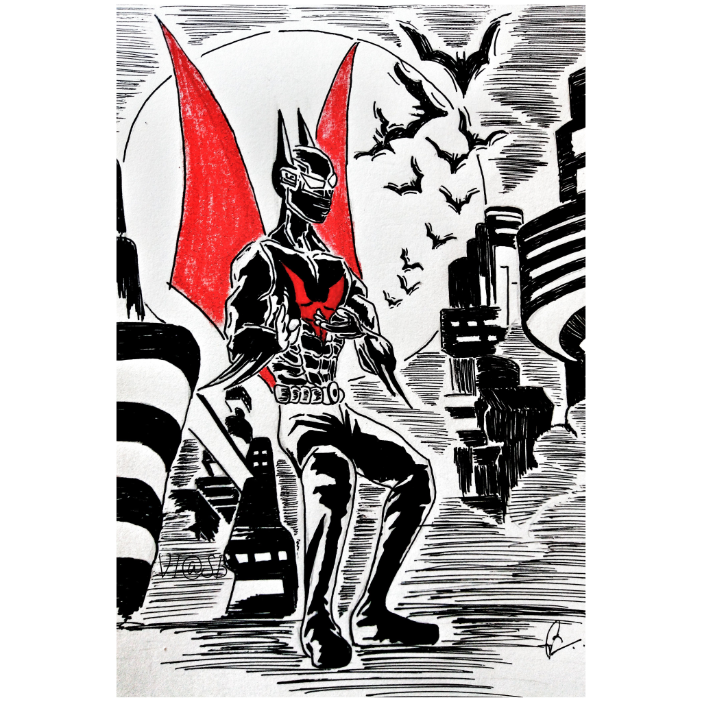Wallpaper #VHNEho4BFI5NbQksDR8X45 Vivid Imaginations Sketch Art Batman Beyondgive Way to the New