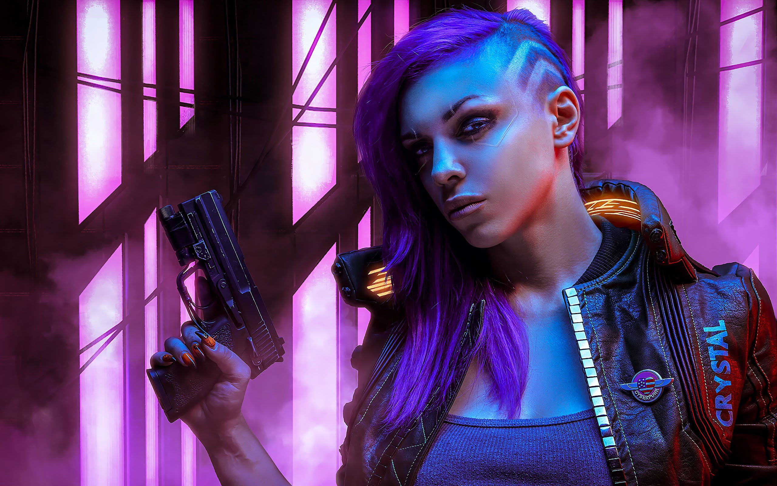 Wallpaper #wBmoAo8BtGB6xQ783Erv18 Cyberpunk 2077 V Female Cosplay 4K 102 Wallpaper PC Desktop