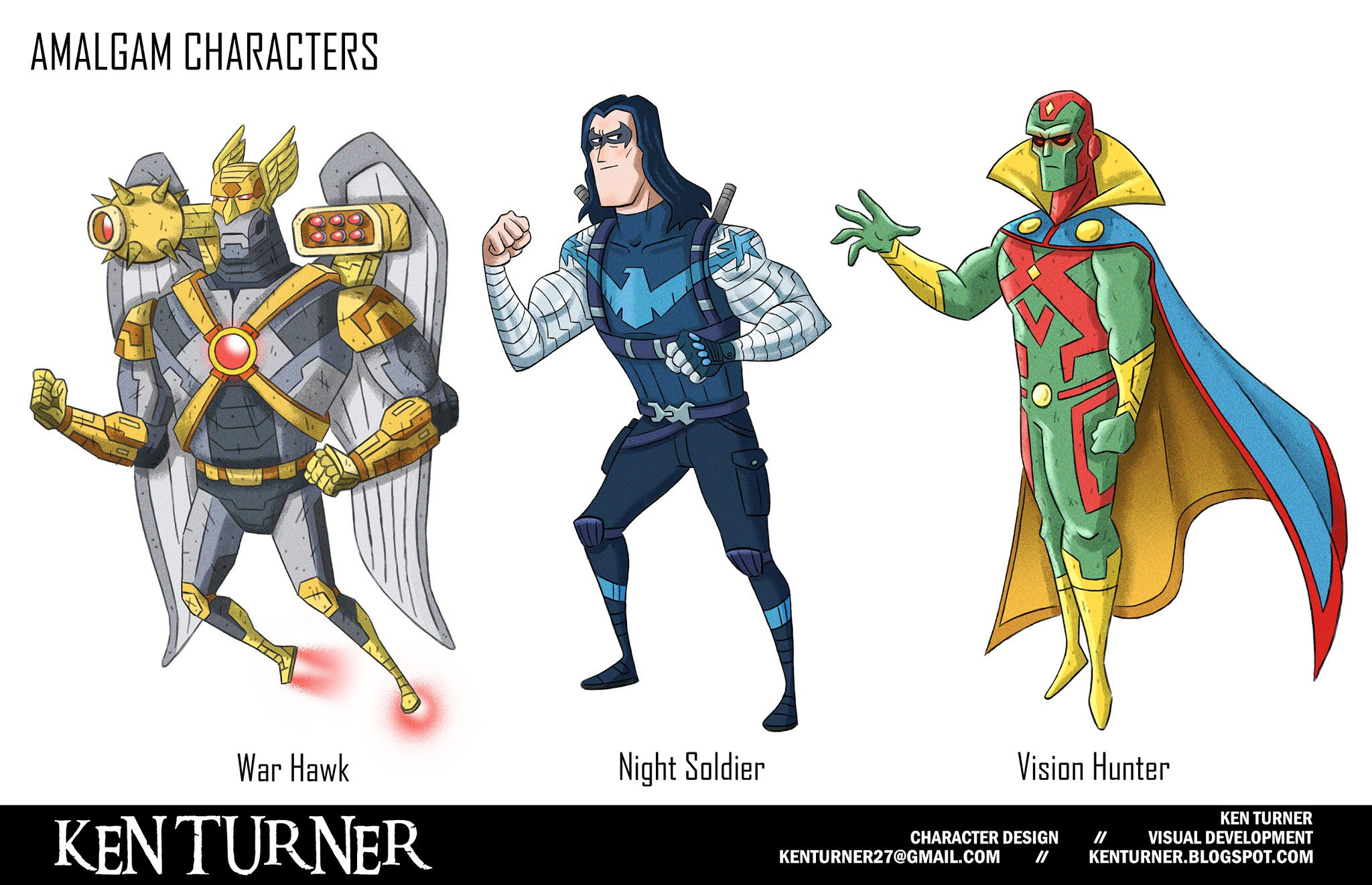 Wallpaper #A1iUNJMBzN9vxX34kj1L200 Ken Turner Amalgam Characters