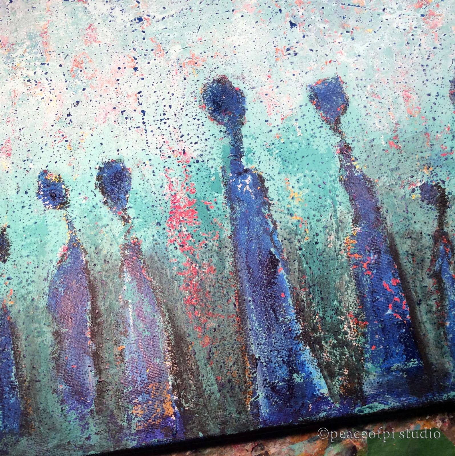 Wallpaper #2Gdl5pIBSpphPi3-lzJ5125 Peaceofpi Studio Community of Figures Abstract Paintings