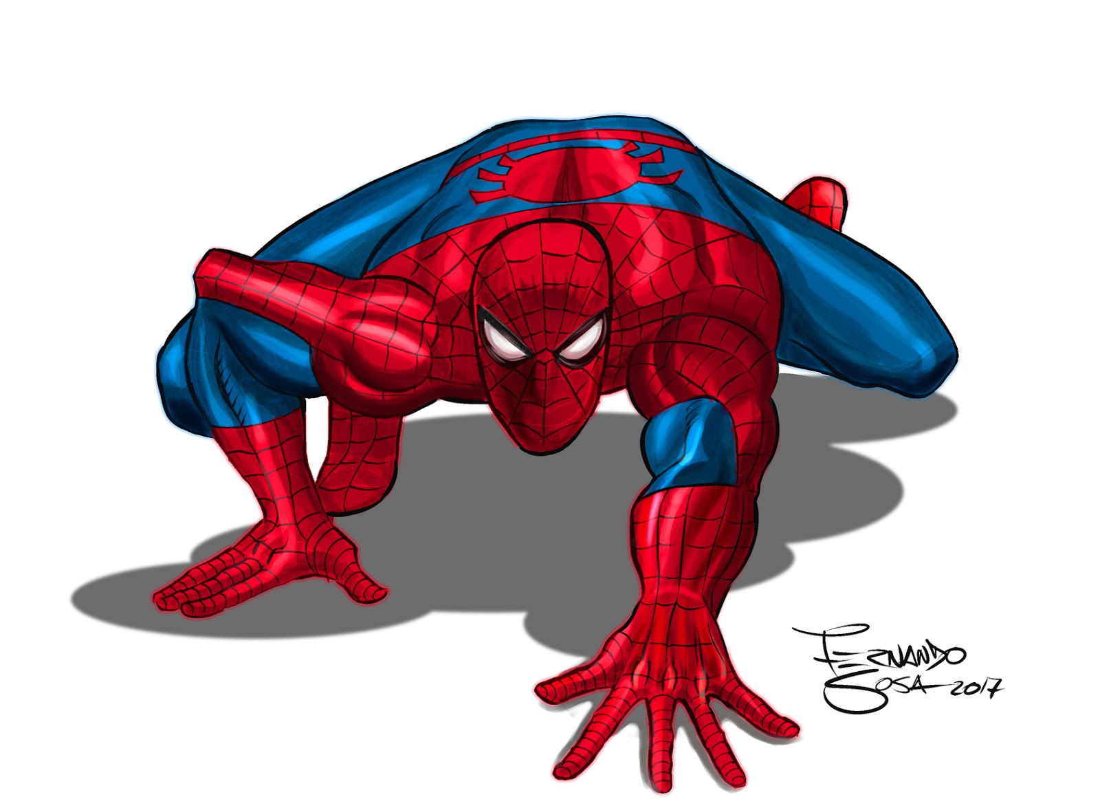 Wallpaper #gBk2E48BtGB6xQ78rWUN48 Fernando Sosadibujante Fan Art De Spider Manhulk Punisher