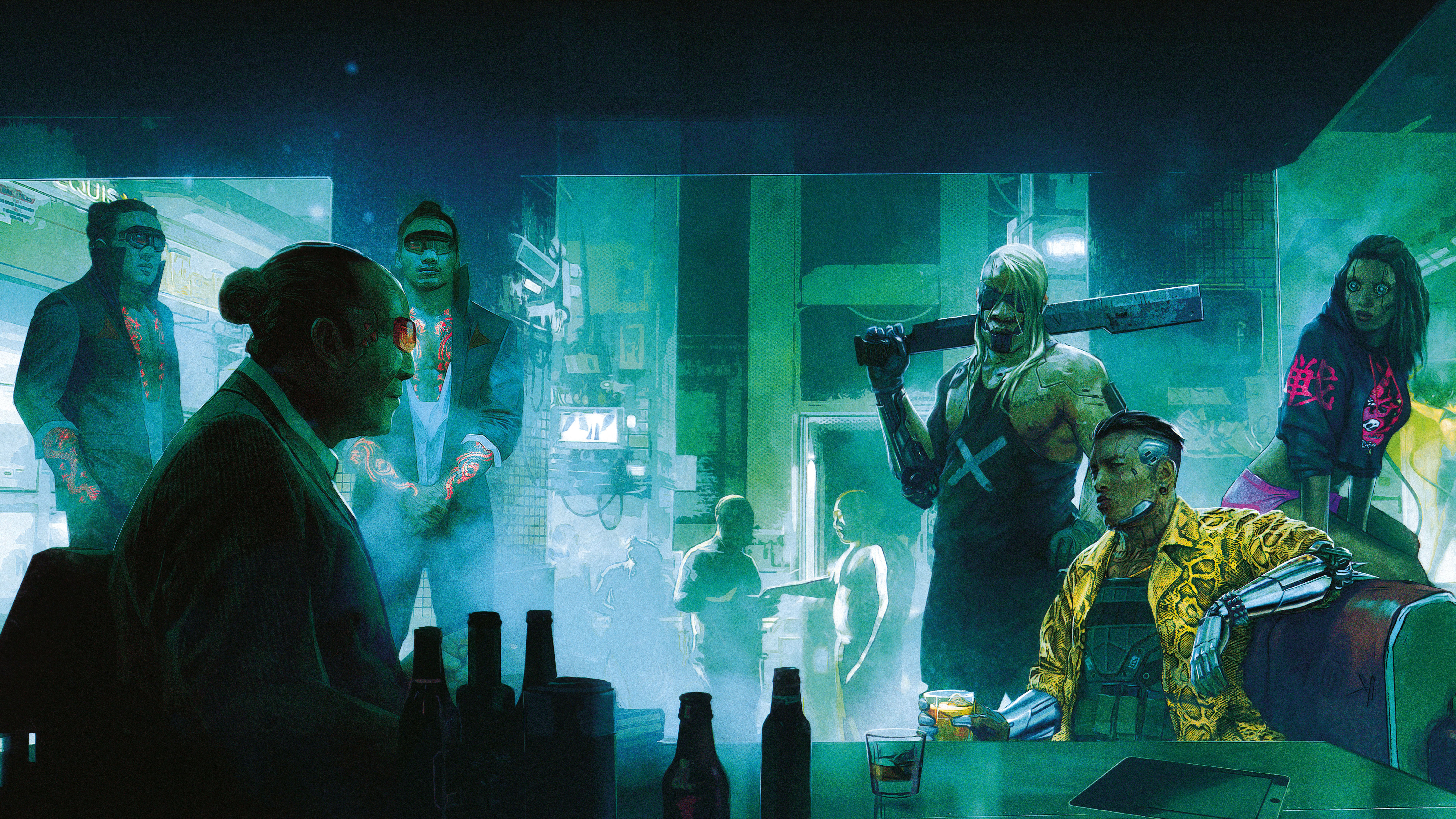 Wallpaper #umff85IBSpphPi3-8HcI84 Cyberpunk 2077 Art 8k 38 Wallpaper PC Desktop
