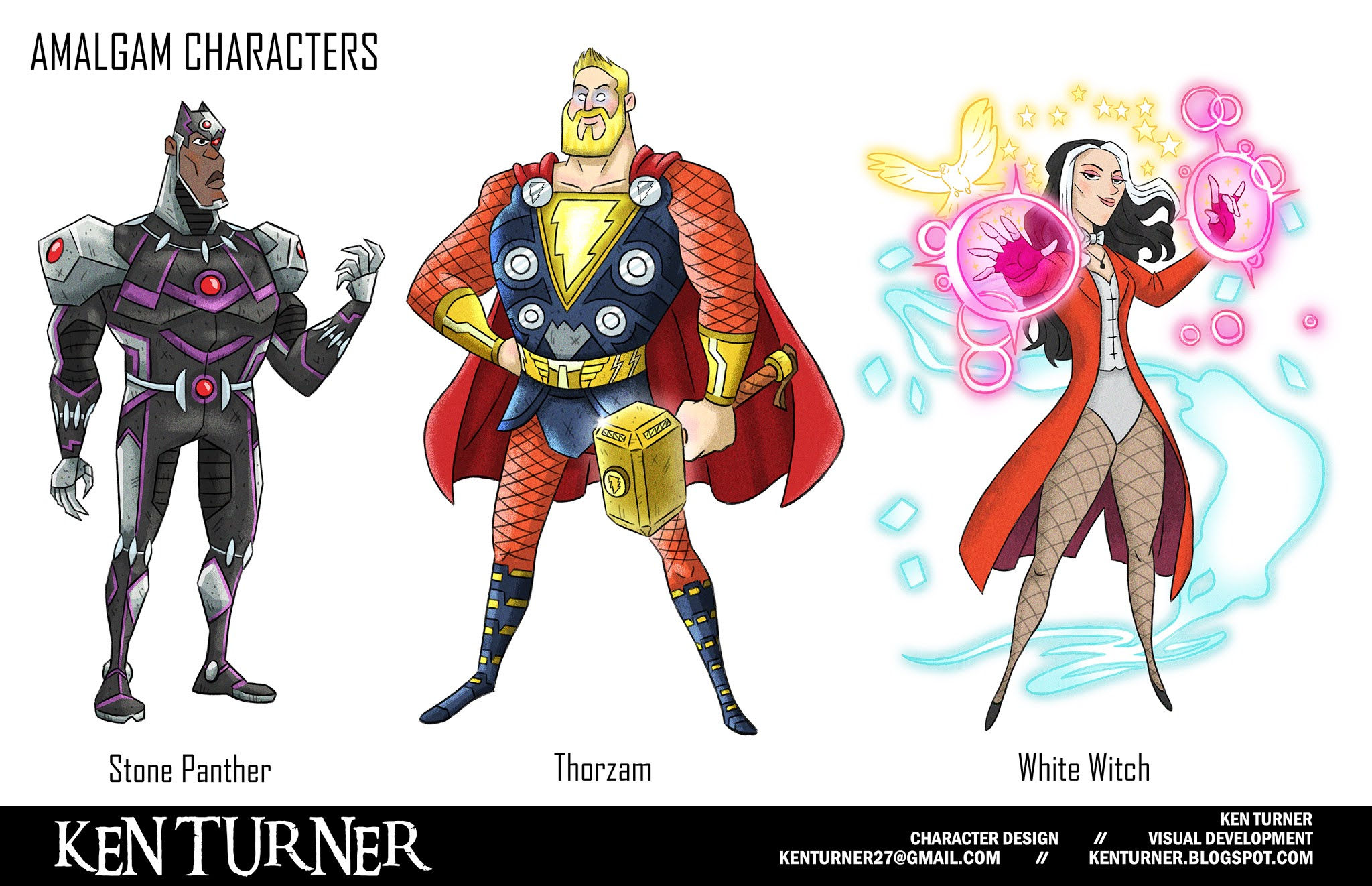 Wallpaper #A1iUNJMBzN9vxX34kj1L400 Ken Turner Amalgam Characters