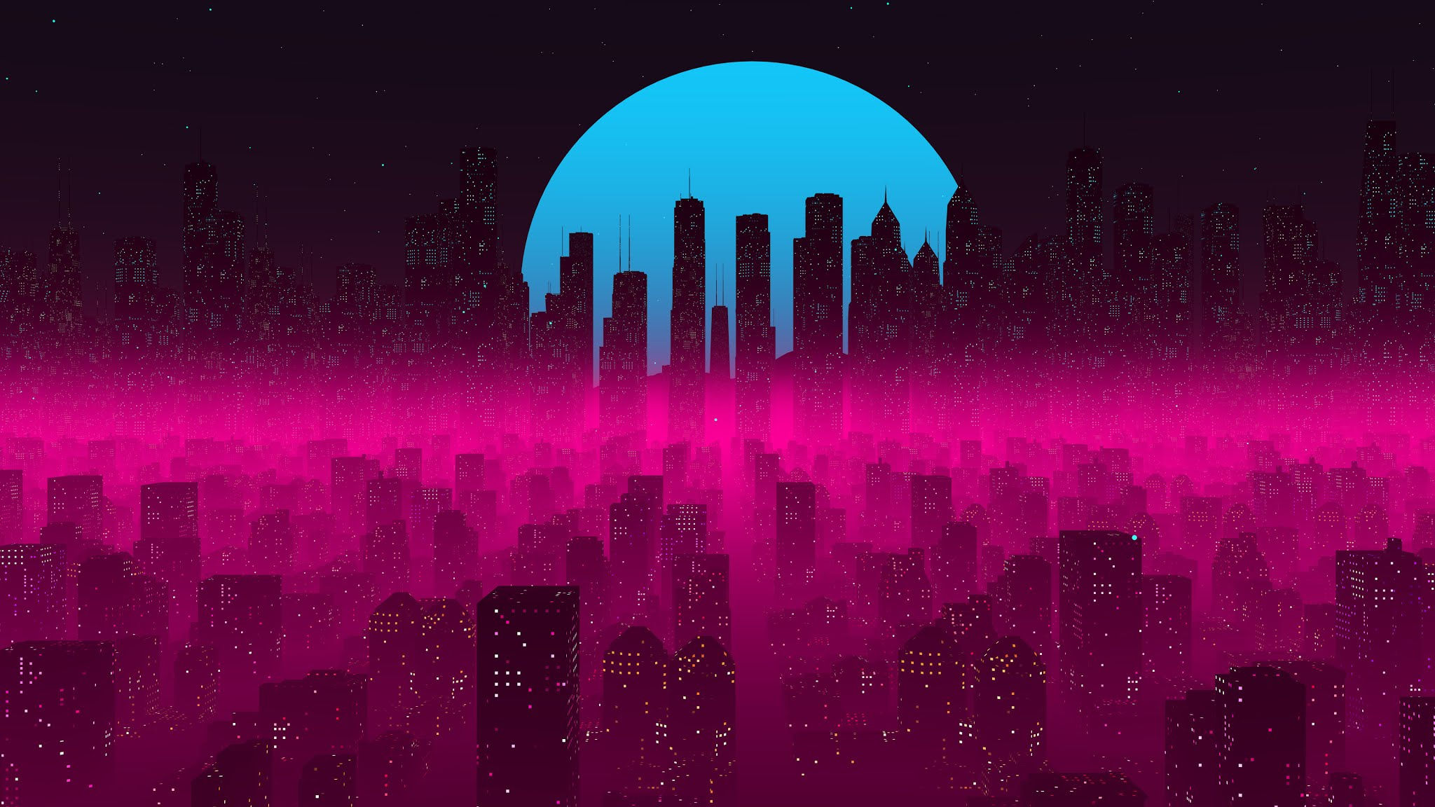 Wallpaper #-Rk8BI8BtGB6xQ78uE3i22 Vapor Synthwave Retro City 4K