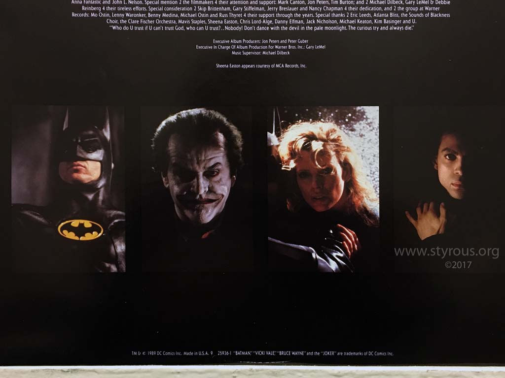 Wallpaper #60c63 Classic Rock Covers Database Prince Batman 1989