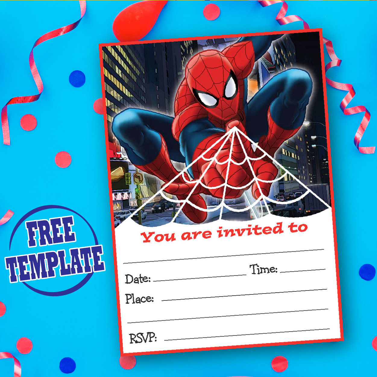 Wallpaper #z2cG6ZIBSpphPi3-dT9L55 Spiderman Invitation Layout