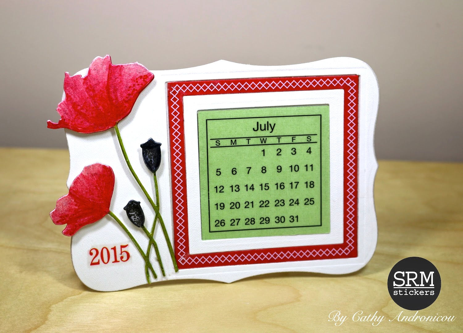 Wallpaper #ineSJ5MB-pgBXx60T6bc295 Srm Stickers Poppies Mini Calendar Tutorial by Cathy a
