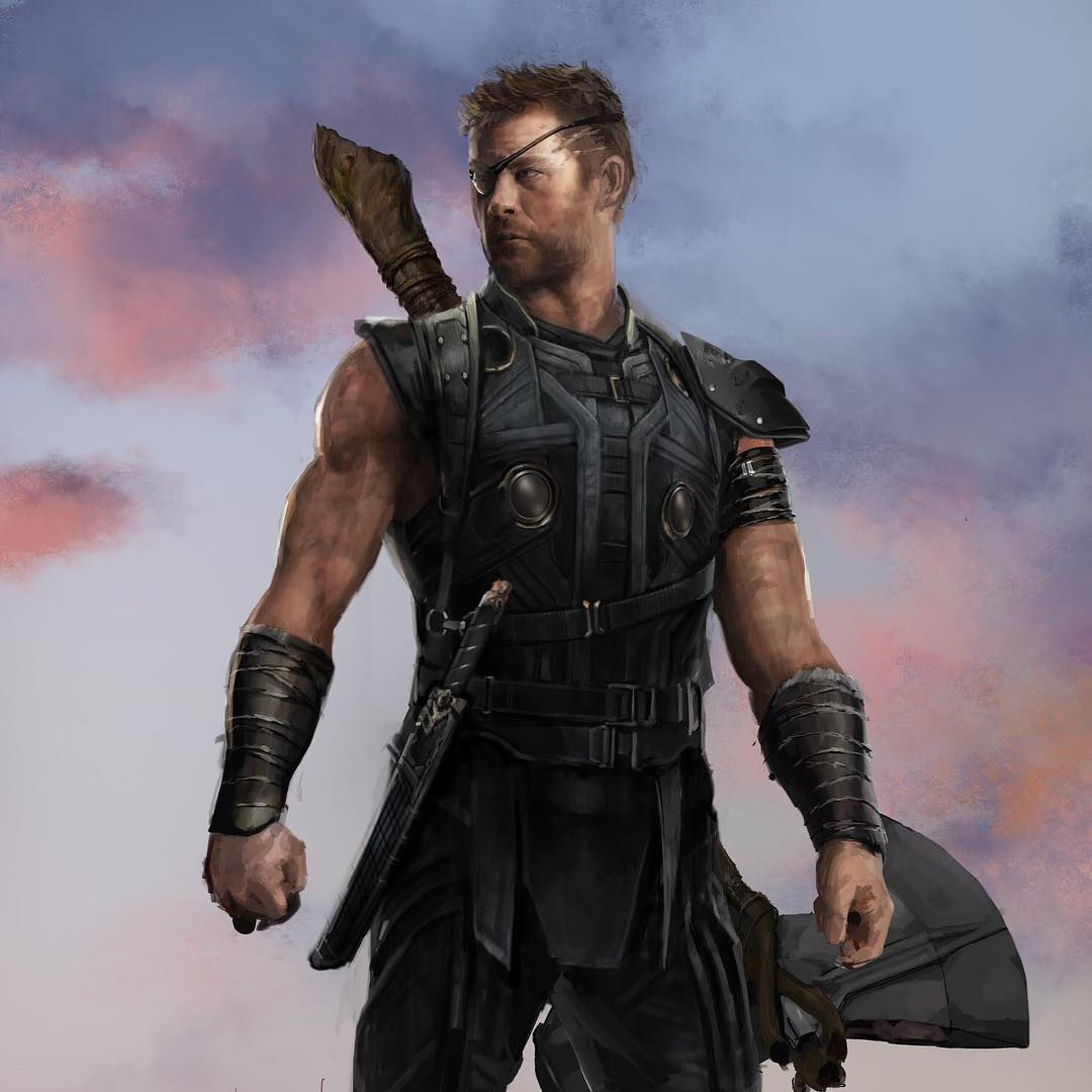 Wallpaper #cWjzE5MBSpphPi3-DgJh104 Unused Thor Designs in Avengers Infinity War Concept Art by Rodney