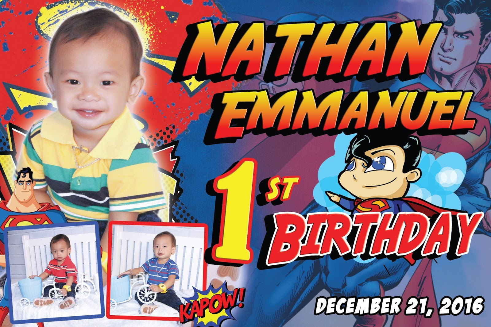 Wallpaper #eEYkVJcBqAgmjOk2uF1f48 Superman Tarpaulin Design for First Birthday Get Layout