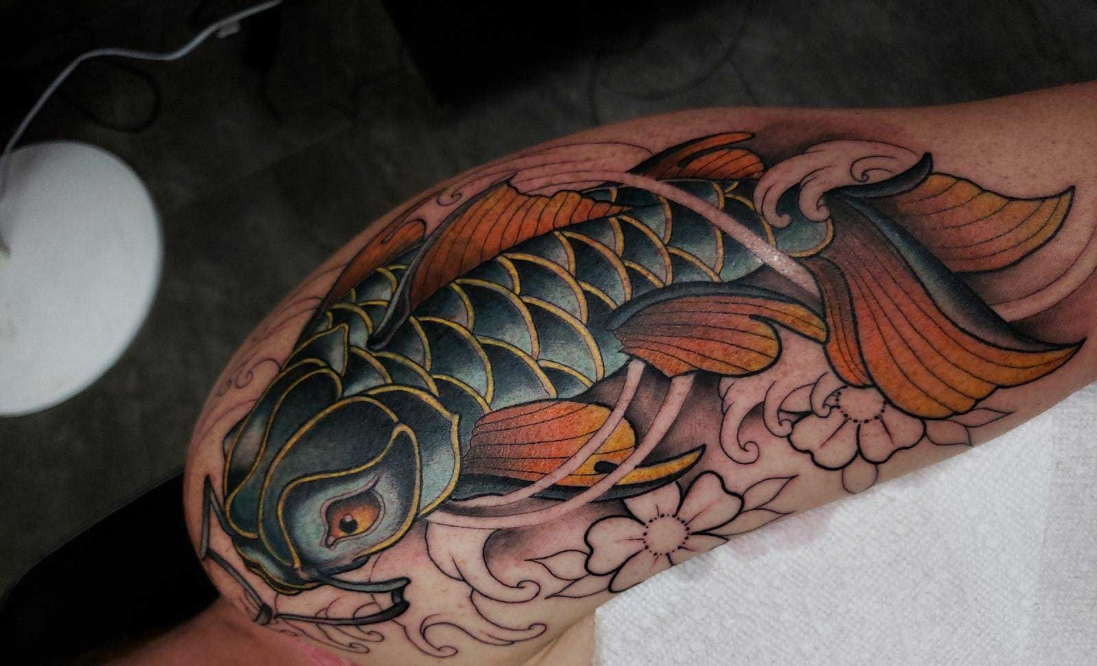 Wallpaper #4177e Half Sleeve Koi Fish Tattoo Chronic Ink