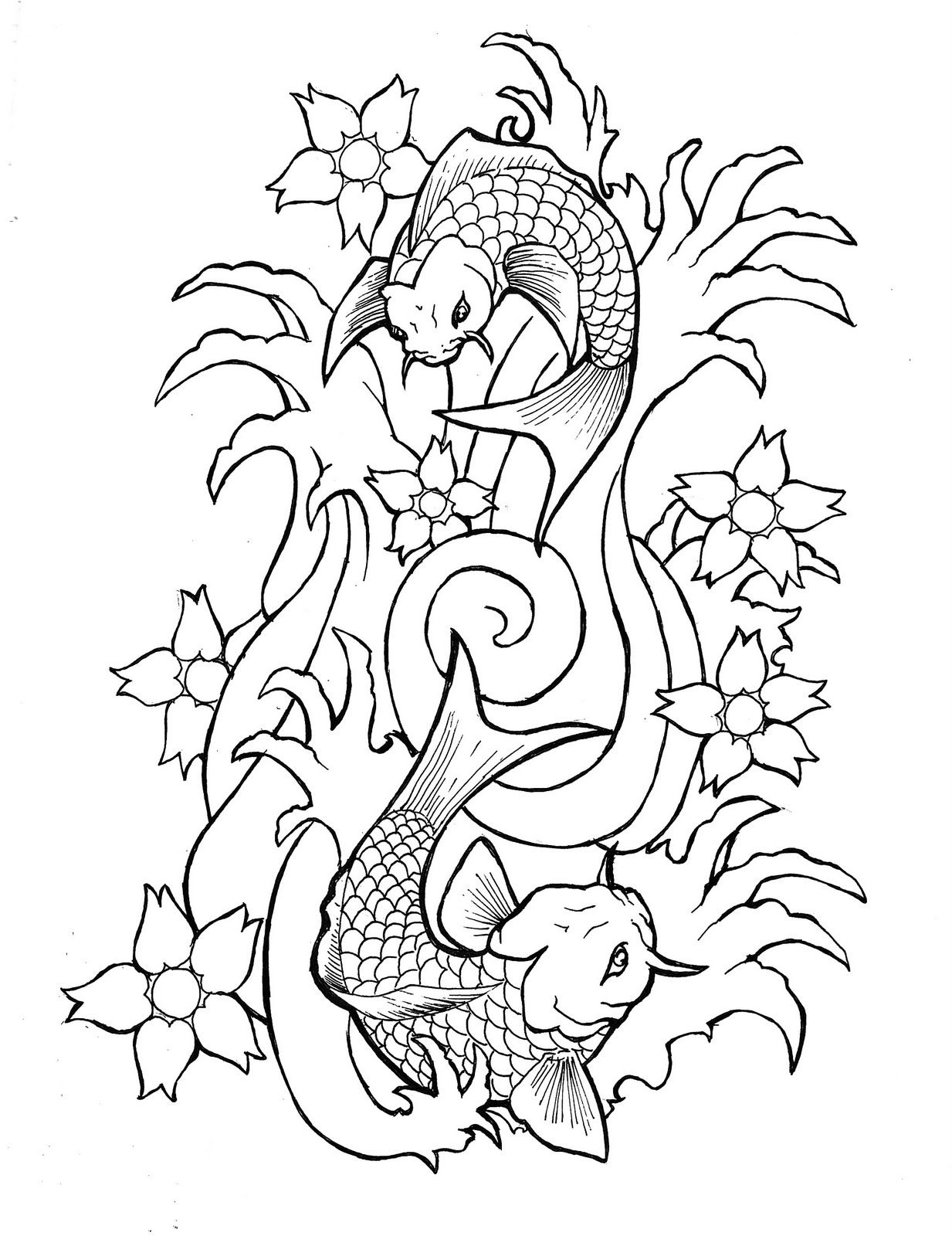Wallpaper #5e6bc Black Yellow Koi Fish Fish Koi Tattoo Png and Vector with 5016 the