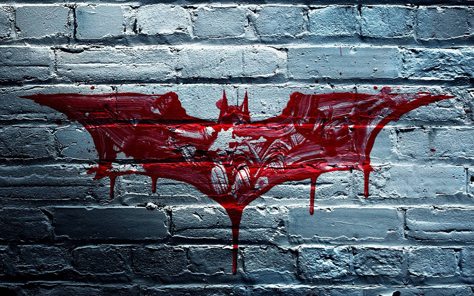 Wallpaper F44ED Batman Logo on Wall Best Wallpapers HD Wallpaper F44ED