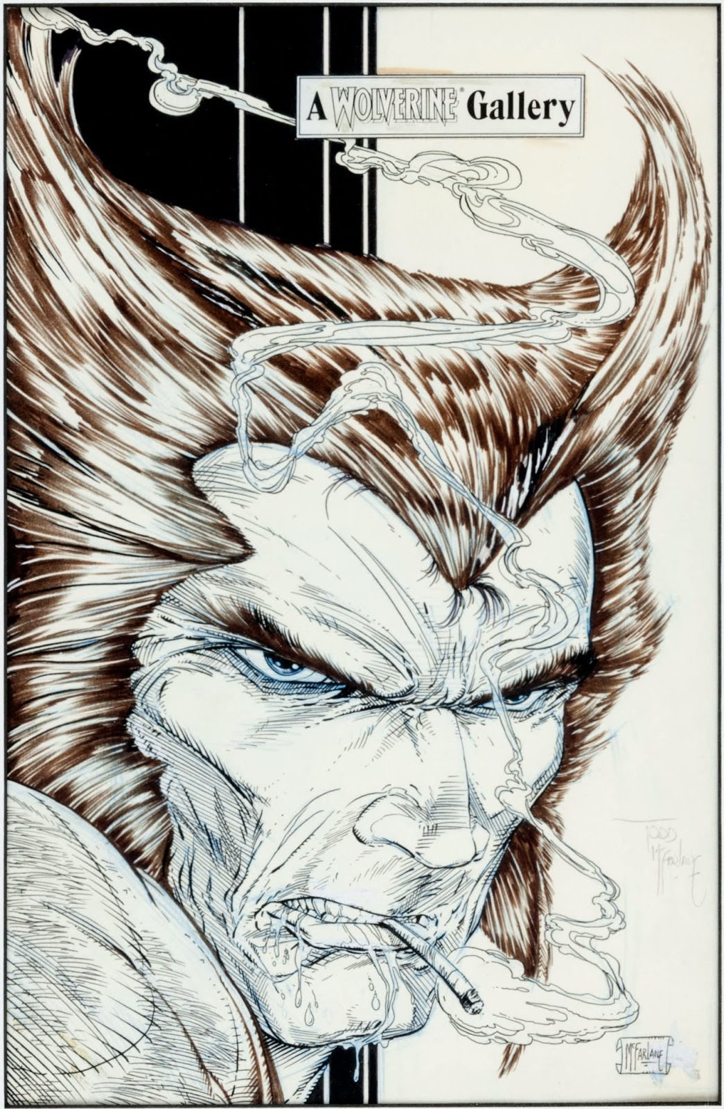 Wallpaper #z2dK-5IBSpphPi3-fJPS8 Capns Comics Wolverine Smokeem if Ya Gotem by Todd Mcfarlane