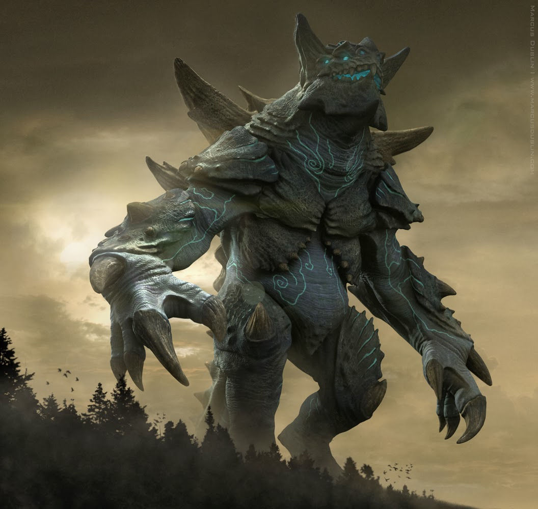 Wallpaper #8c6vJZMB71dOy6JZMRQu255 Kaiju Battle Kaiju Titanus by 3 D Artist Marcus Dublin
