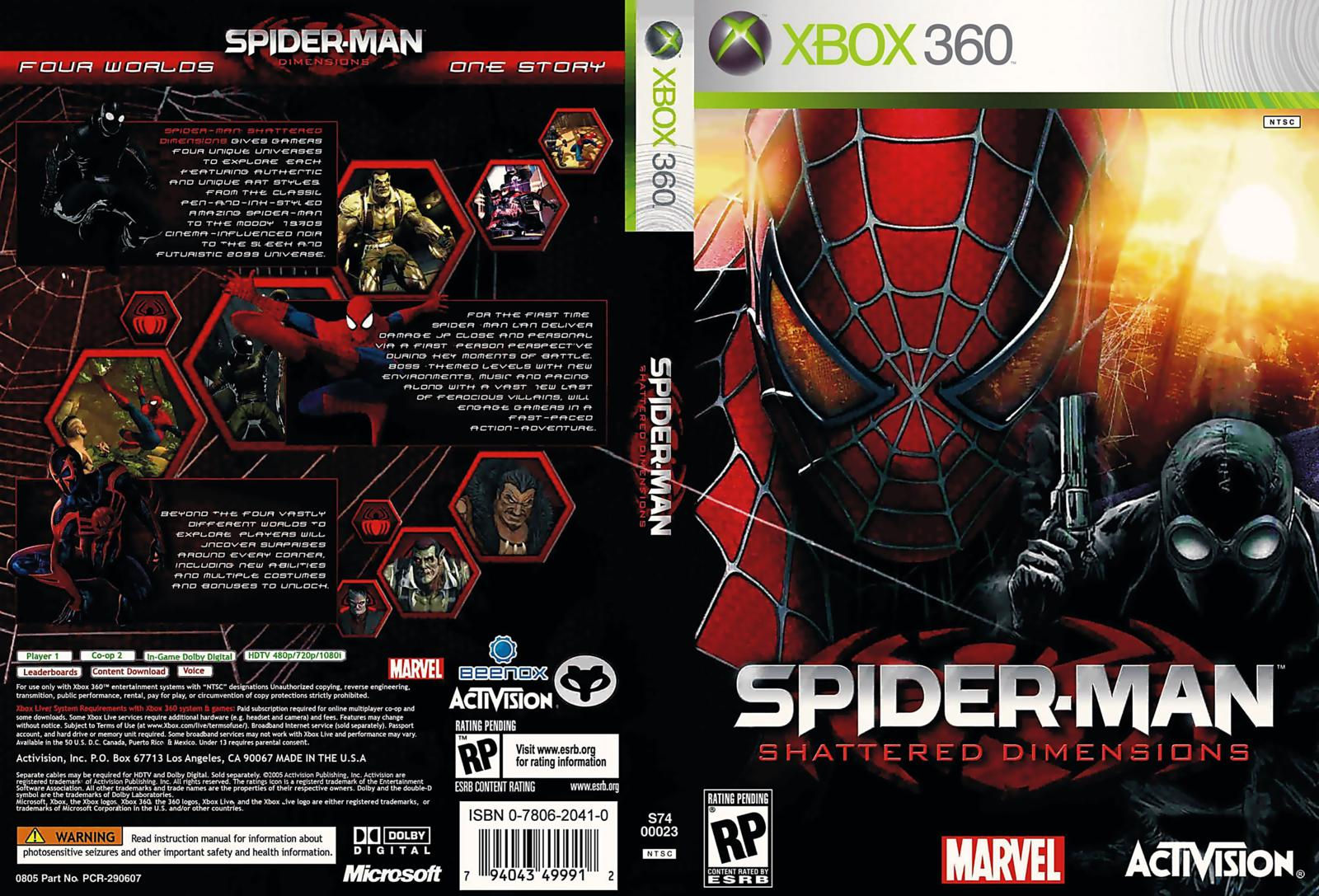 Wallpaper #PWgPGpMBSpphPi3-vhpP268 Capas De Filmes Spider Man Shattered Dimensions