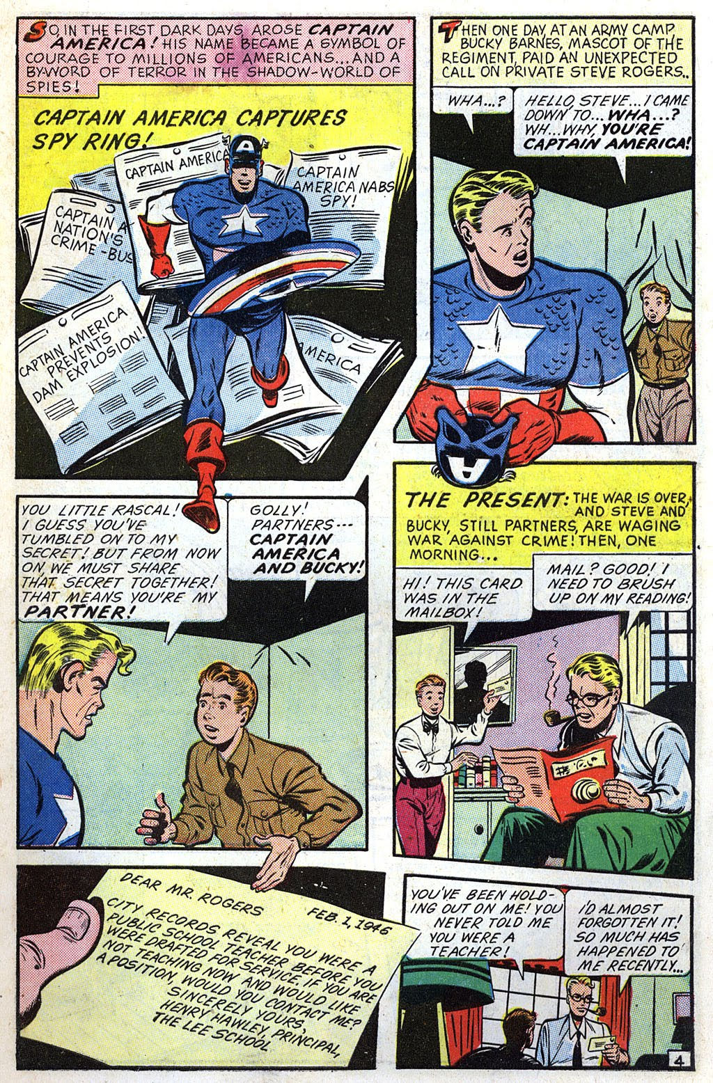 Wallpaper #xDETNpMB5zzyi_yY21hO170 Four Color Shadows Captain America Jack Bindergeorge Klein 1946