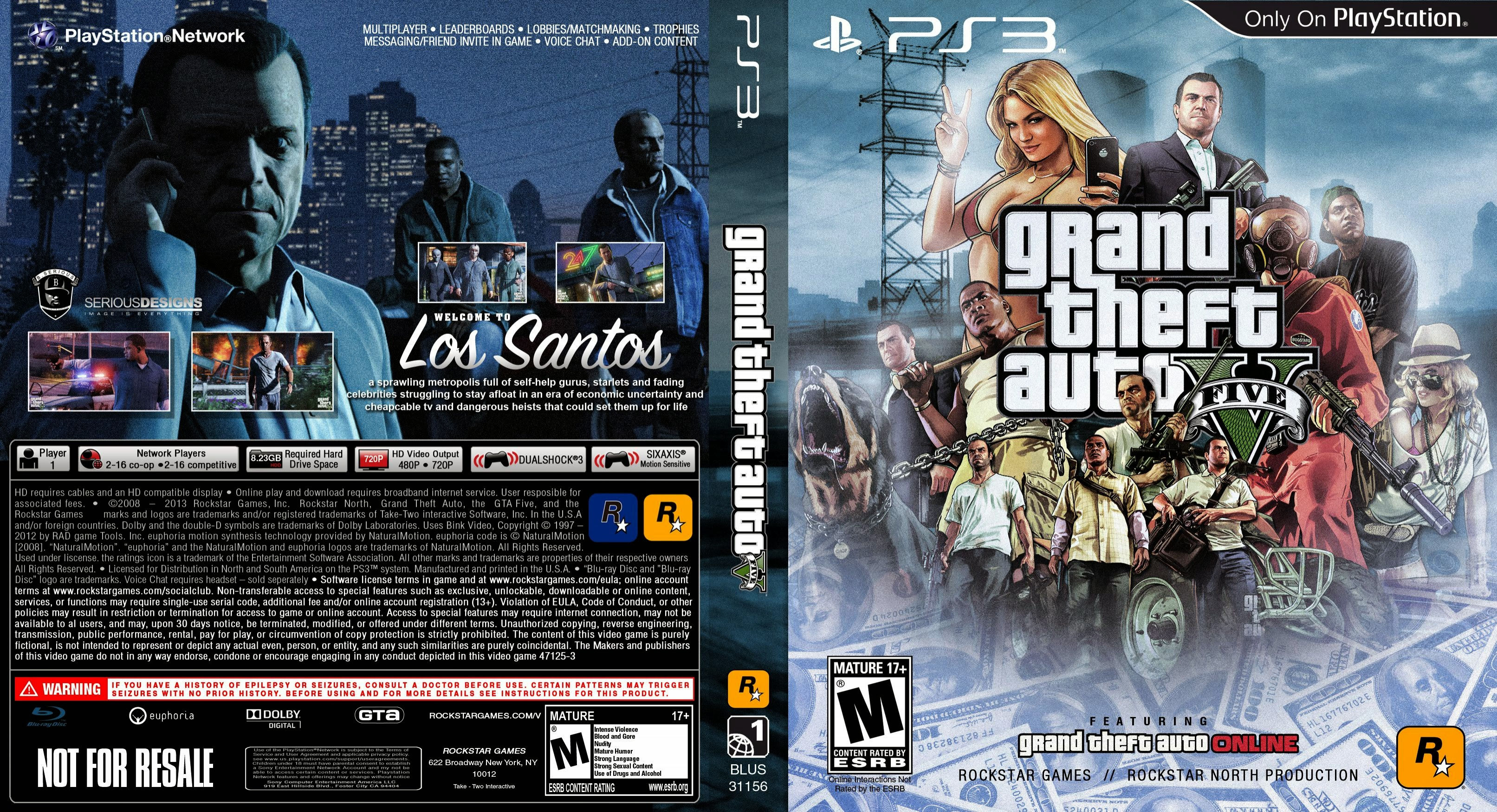 Wallpaper #5453a Gta V Xbox One Box Art Cover by Iceman423626