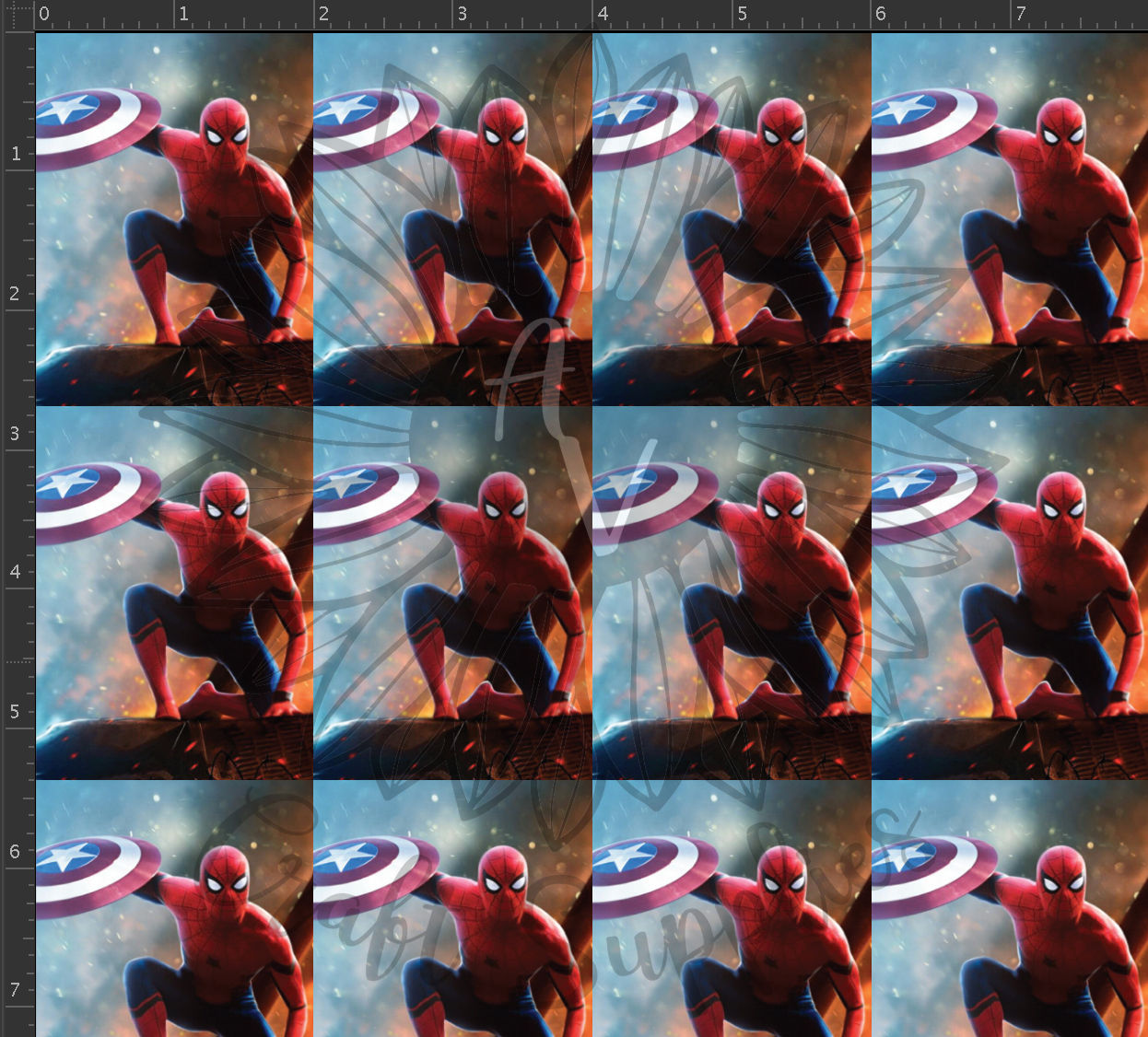 Wallpaper #7RmBNo8BtGB6xQ78bKL-39 Spiderman with Captain Americas Shield Printed Vinyl Vinyl