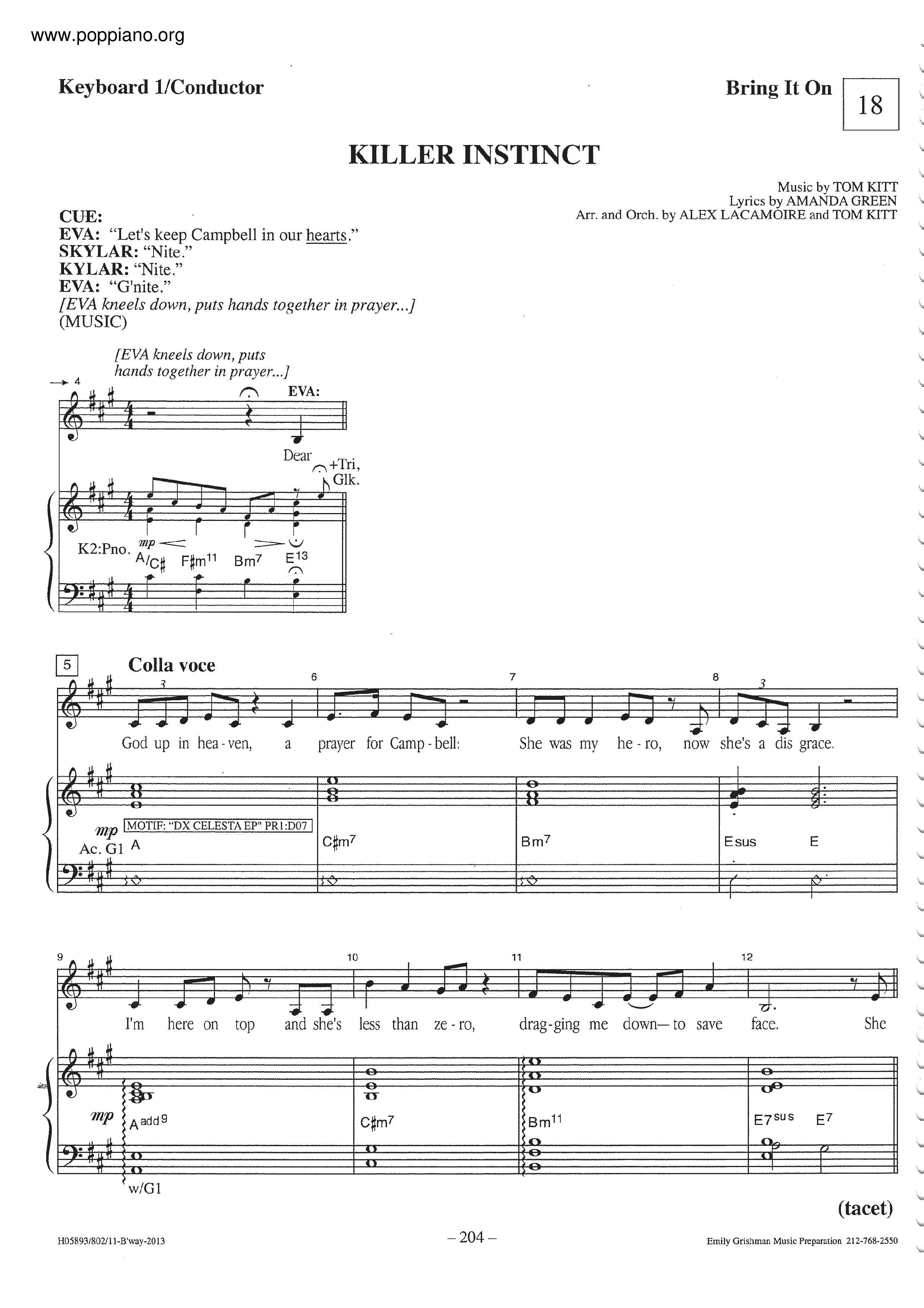 Wallpaper #FWcZA5MBSpphPi3-VLJA329 Bring It on Killer Instinct Sheet Music Pdf Free Score Download