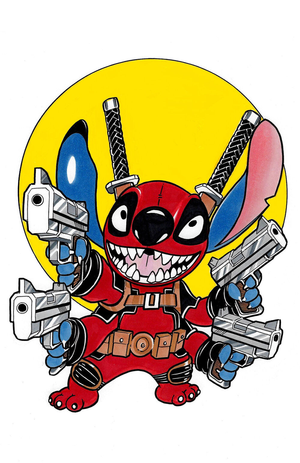 Wallpaper #kWfN65IBSpphPi3-RE5o5 Deadpool Stitch Art of David Wong