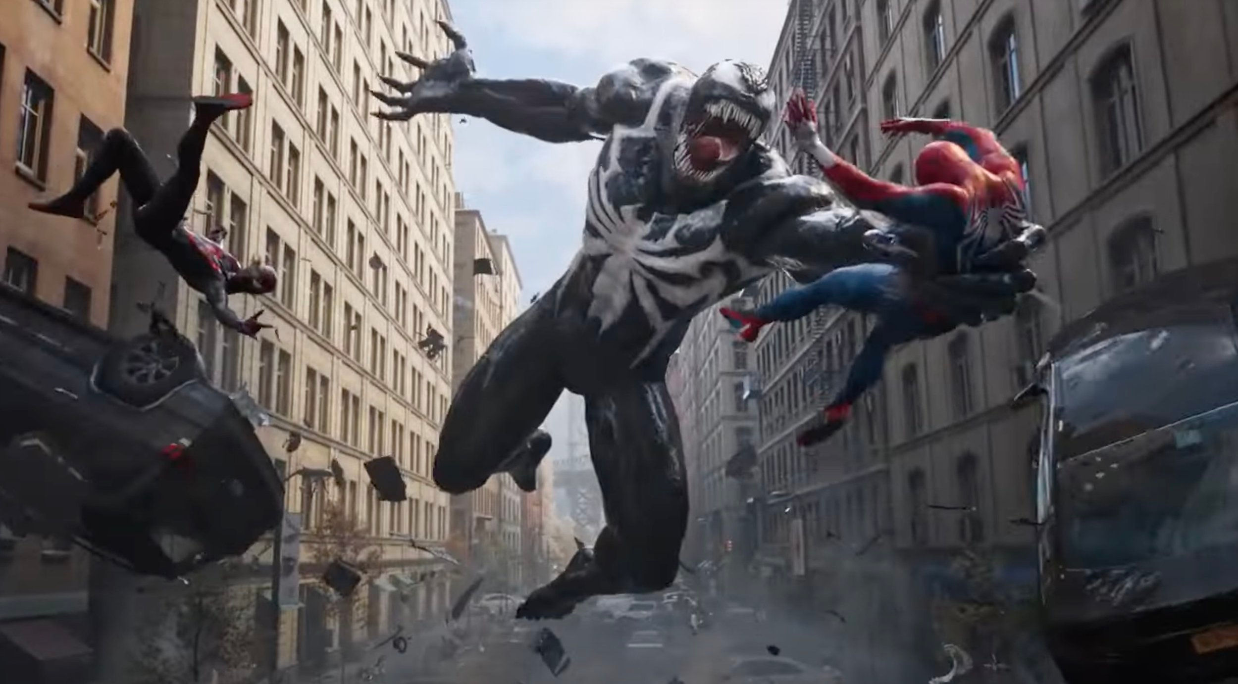 Wallpaper #_GjhFpMBSpphPi3-CAzn198 New Spider Man 2 Trailer Shows Peter Parker and Miles Morales Battling