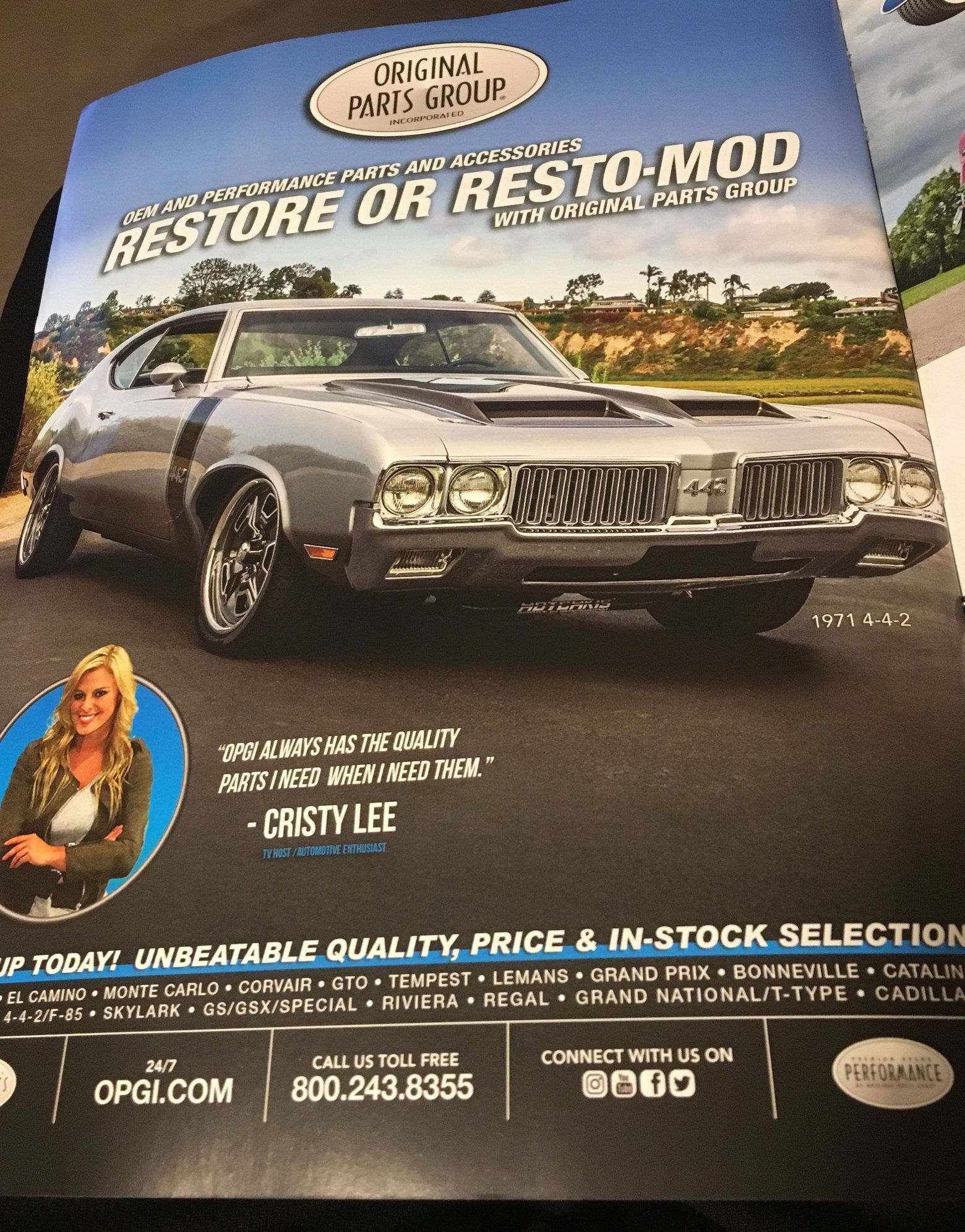 Wallpaper #HGh9JJMBSpphPi3-ujl939 442 Ad Hemmings Classic Car Mag Jan 2020 Classicoldsmobilecom
