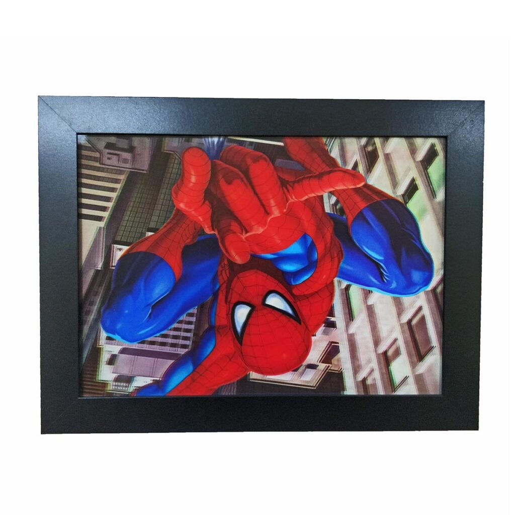 Wallpaper #EGiVFpMBSpphPi3-6QxI163 Lenticular 3D Framed Wall Art Spider Man Oddbits