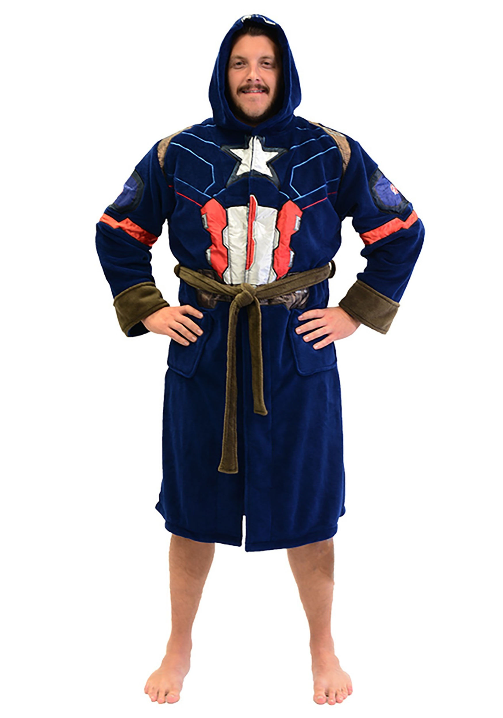 Wallpaper #ozEJNpMB5zzyi_yYYlj248 Captain America Fleece Robe for Adults