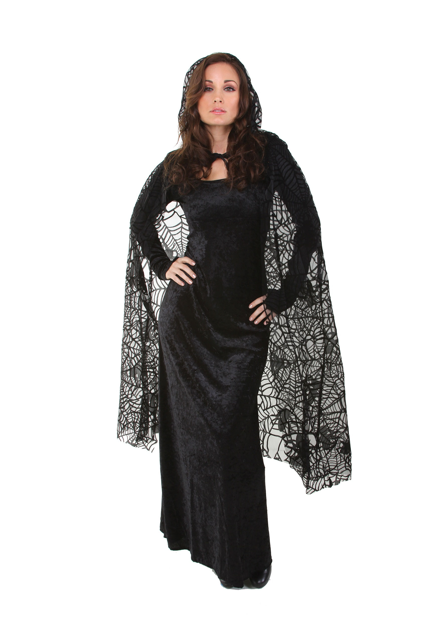 Wallpaper #MPSwOZMBKFX8bn3r33ez374 Black Sheer Spiderweb Cape