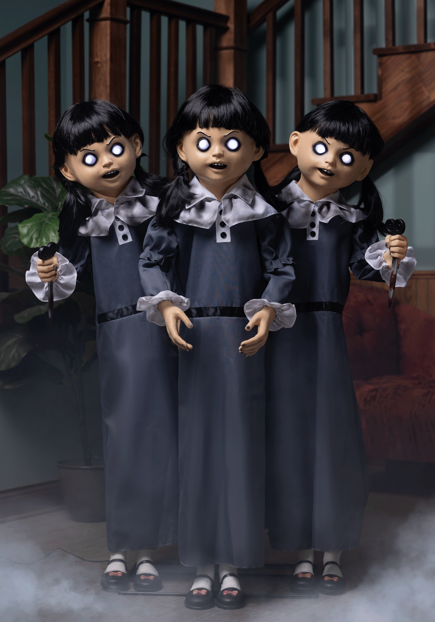 Wallpaper #-mhaFJMBSpphPi3-rAPx48 Evil Triplets Animatronic Halloween Prop Halloween Animatronics