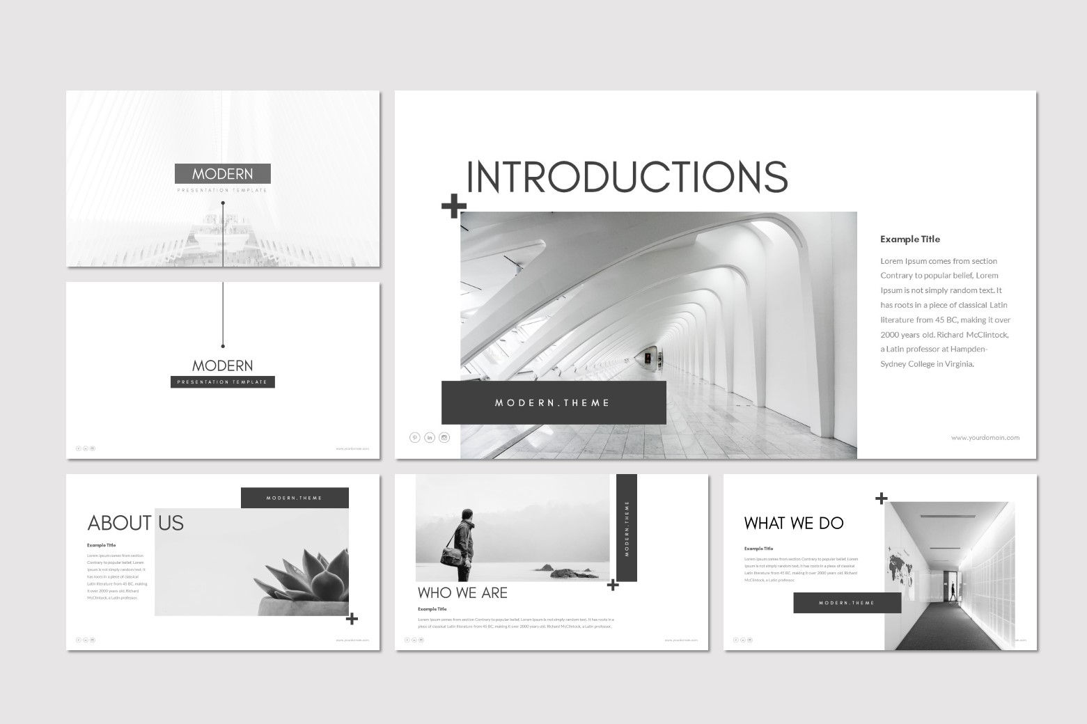 Wallpaper #XR0NLZMBlOZrFDOkqs4j26 Modern Minimalist Presentation Powerpoint Template for 18