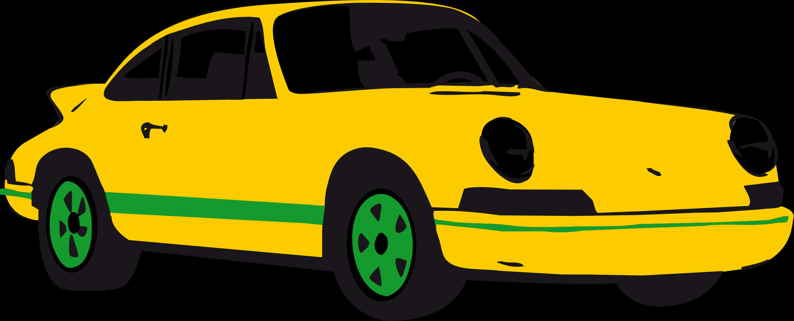 Wallpaper #60421 Yellow Mini Car Cartoon Vector Illustration 1910070 Vector Art at Vecteezy