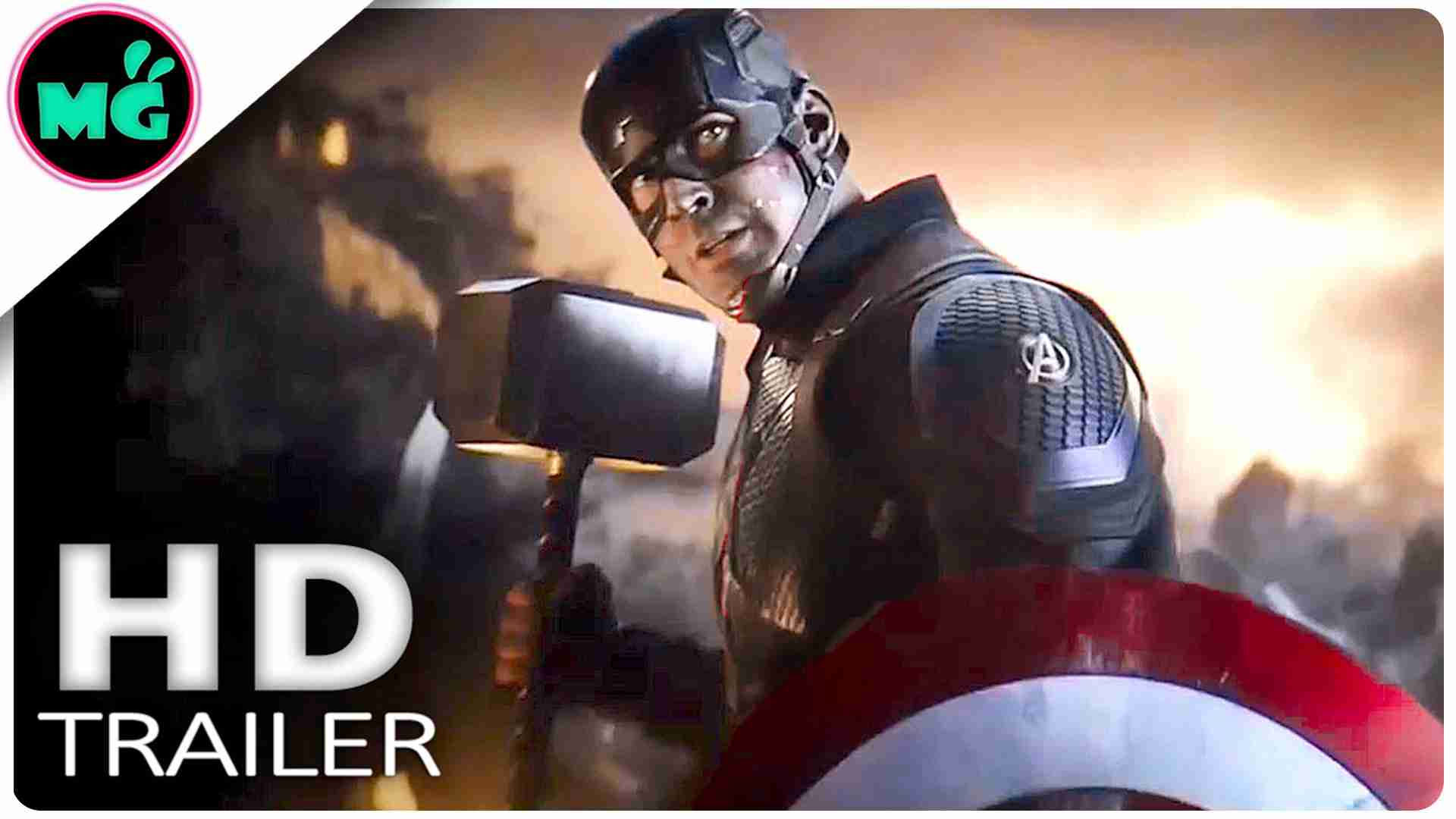 Wallpaper #SkU_pI4B7YBJg1BVEaWO6 Avengers 4 Endgame Captain America Lifts Thors Hammer Mjolnir Trailer