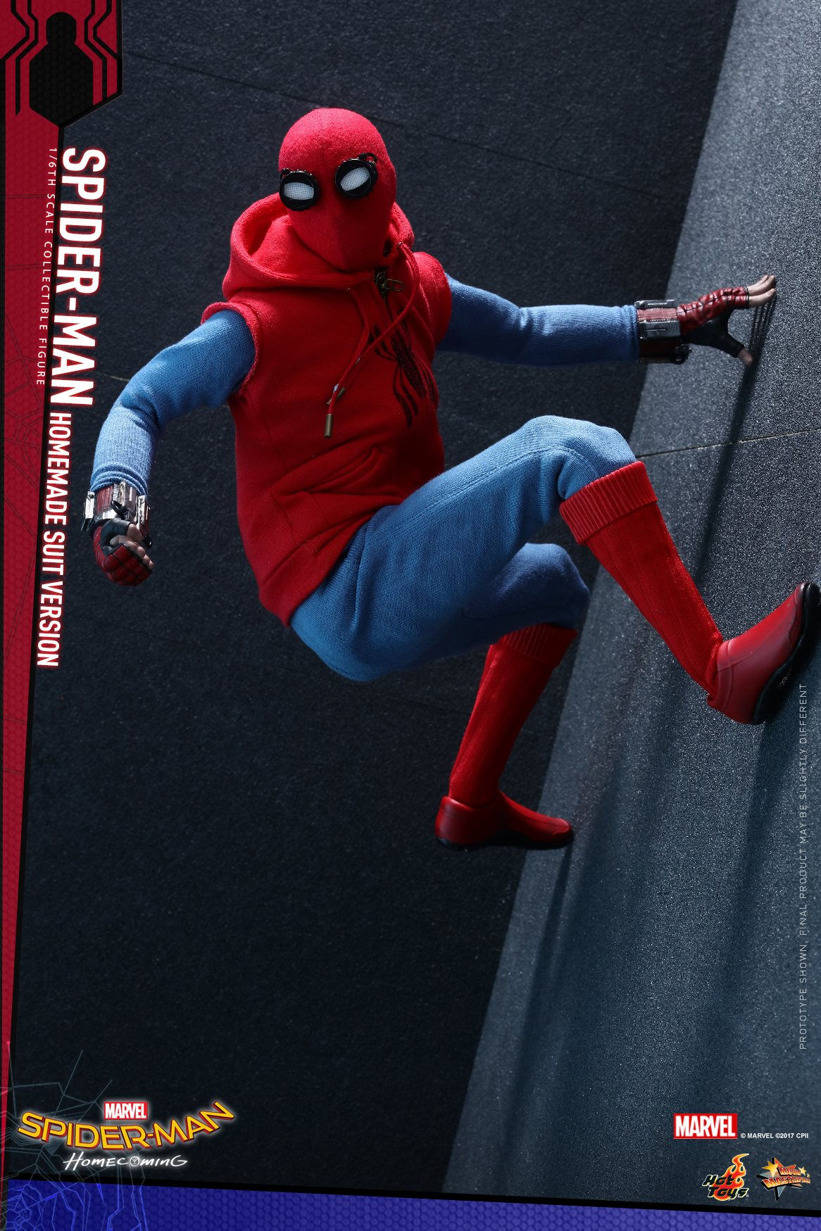 Wallpaper #_xnAIo8BtGB6xQ787oJE25 Spider Man Homecoming Sixth Scale Spider Man Homemade Suit Version by