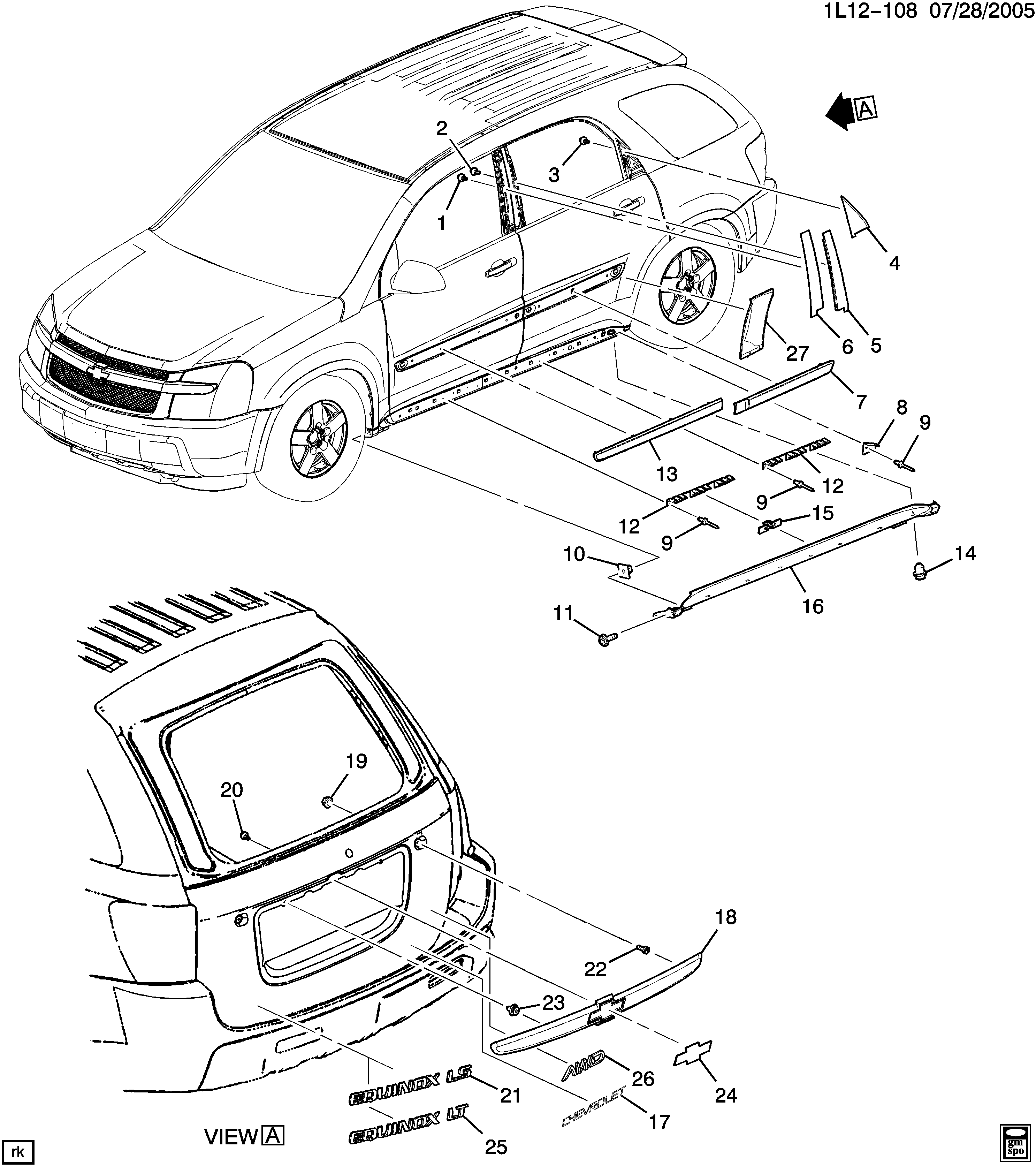 Wallpaper #98cef Uncovering the Anatomy of a 2005 Chevy Equinox a Detailed Parts Diagram