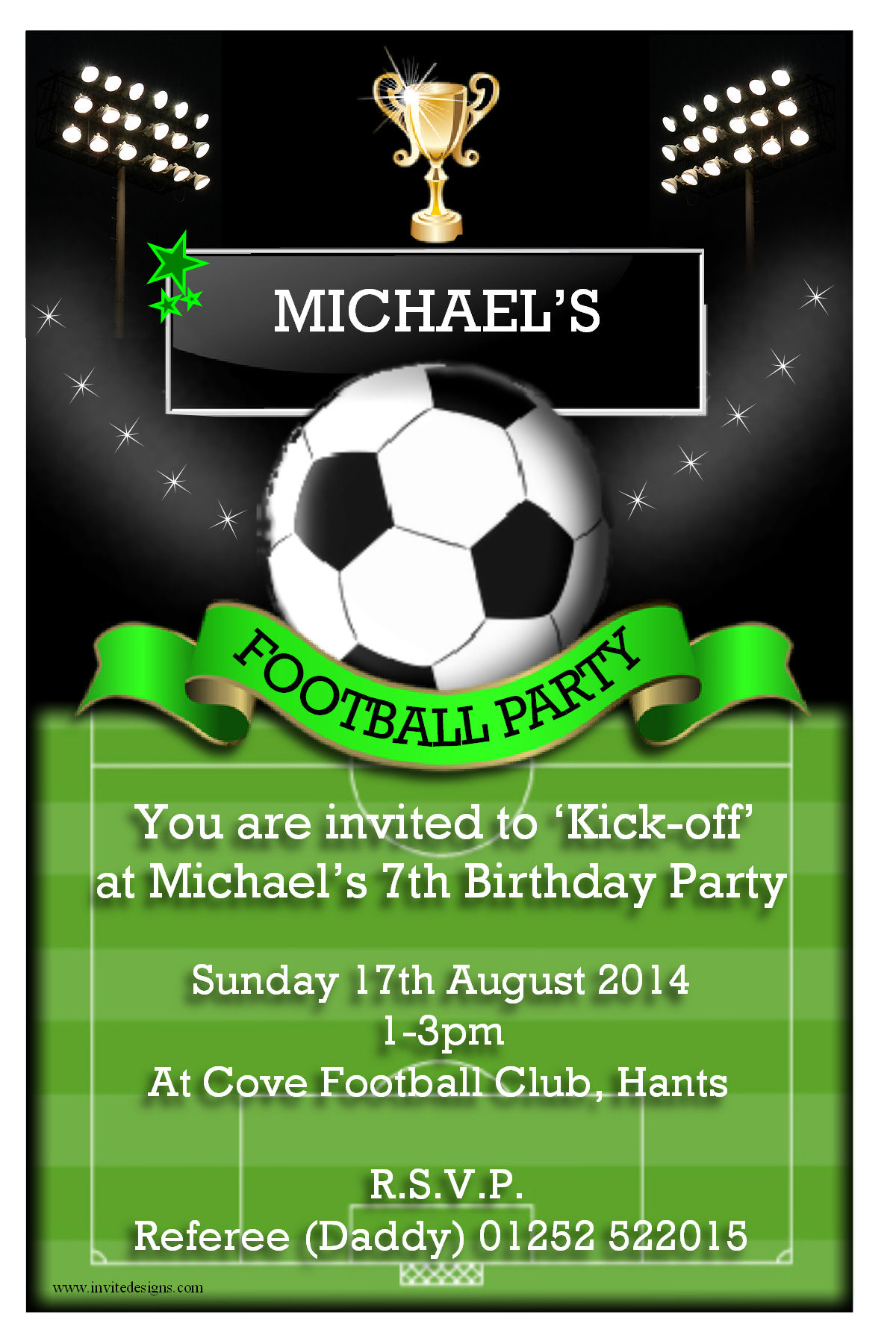 Wallpaper #f6344 Free Printable Football Birthday Invitations Drevio Free and