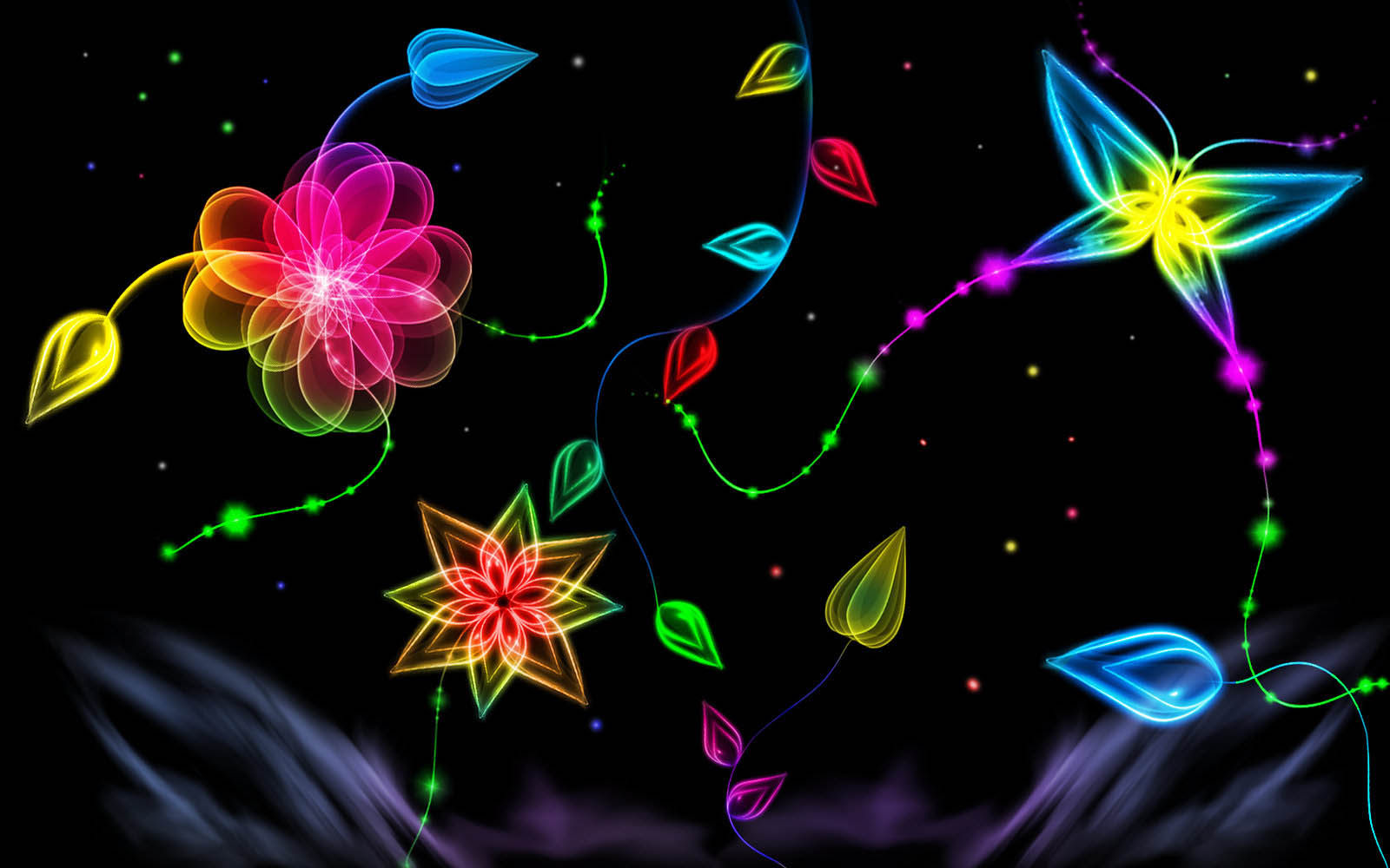 Wallpaper #1kUCm44B7YBJg1BVU6FV28 Neon 3D Wallpapers Wallpapersafari