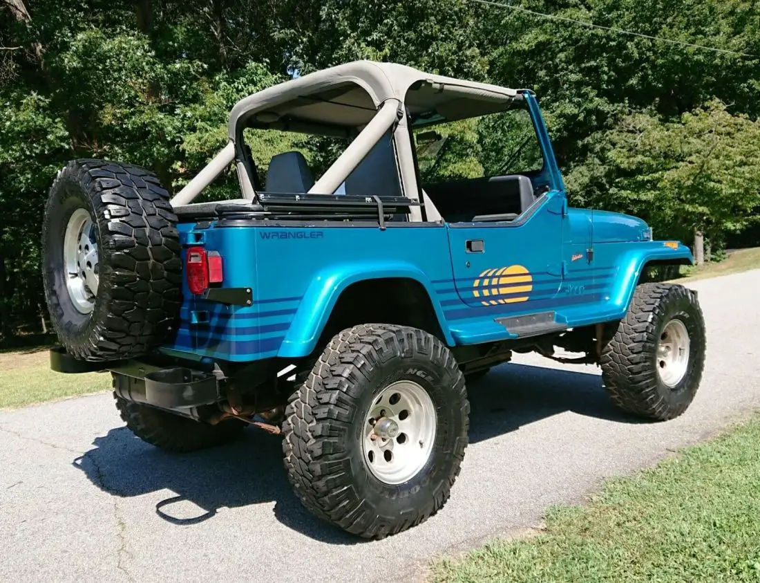 Wallpaper #MGf7DZMBSpphPi3-Fugv268 1991 Jeep Wrangler Yj Islander 40 I6 in Navajo Turquoise 4x4 Nice