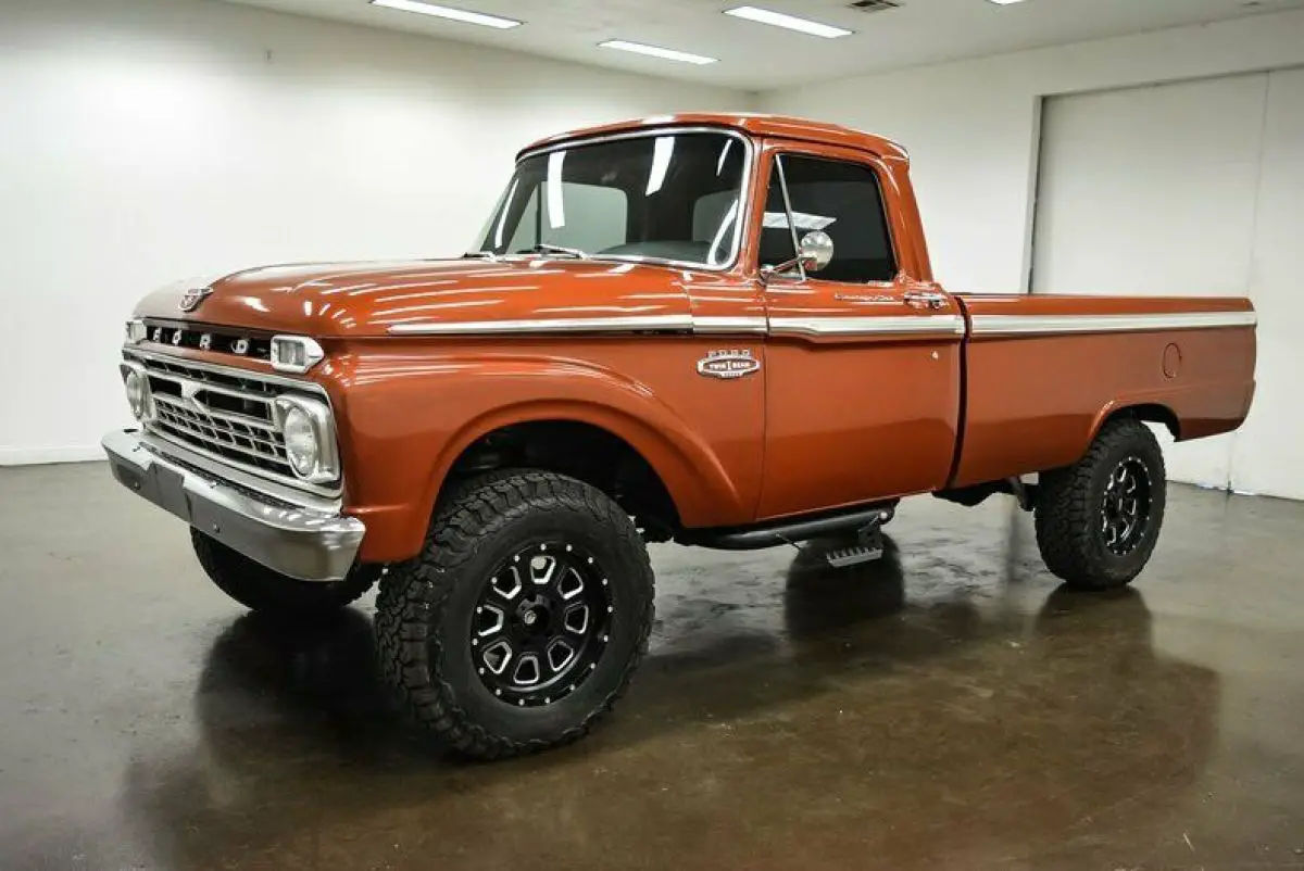 Wallpaper #IBlrLI8BtGB6xQ785ZBm59 1966 Ford F100 Custom Cab 35 Miles Rust Truck 390 Ford V8 C6 Automatic