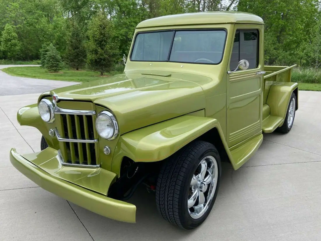 Wallpaper #OxnRO48BtGB6xQ78o7Lf48 1955 Willys Jeep Custom Pickup Complete Restoration Clean Title Clean