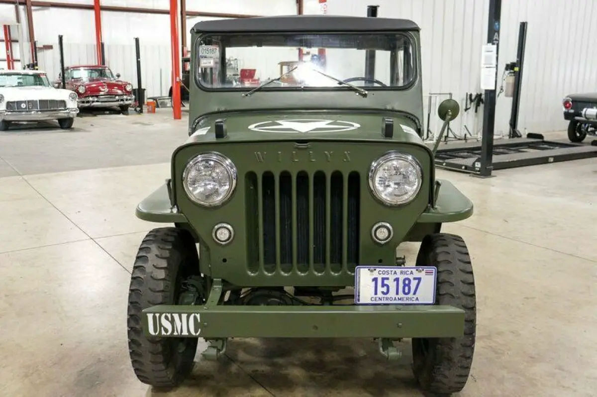 Wallpaper #JxqUT5MB1yWOL4qgLH94343 1953 Willys Jeep Cj3b 646 Miles Army Green Jeep 22l I4 3 Speed Manual