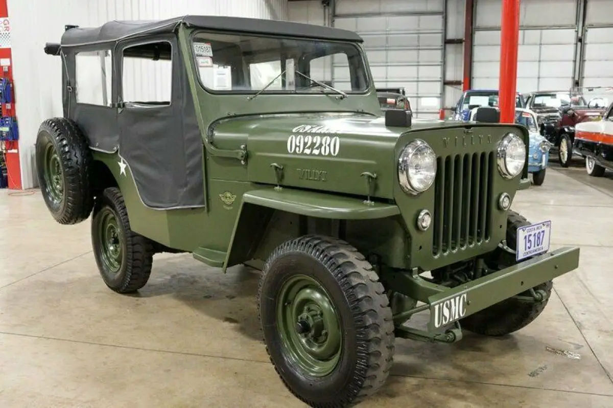 Wallpaper #JxqUT5MB1yWOL4qgLH94204 1953 Willys Jeep Cj3b 646 Miles Army Green Jeep 22l I4 3 Speed Manual