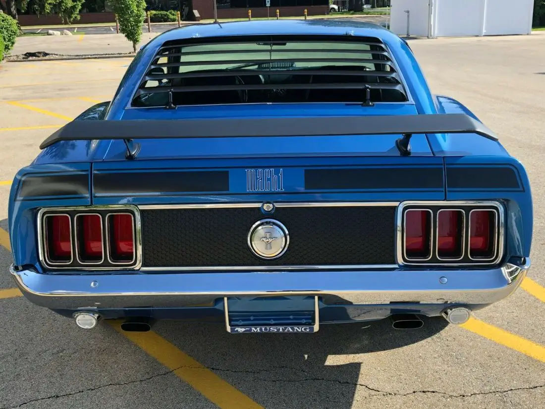 Wallpaper #S3TZ0Y4B_8f4nGFaw3Wd30 1970 Mustang Mach 1 Blue 351 C 4v Shaker at Vintage Air Restored